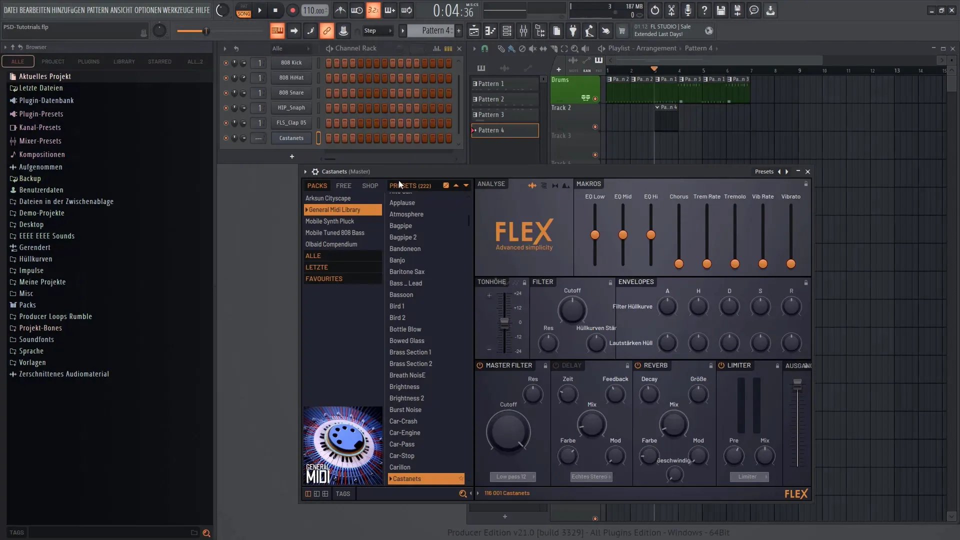 FL Studio 21에서 멜로디 작곡 및 하모니 편곡하기