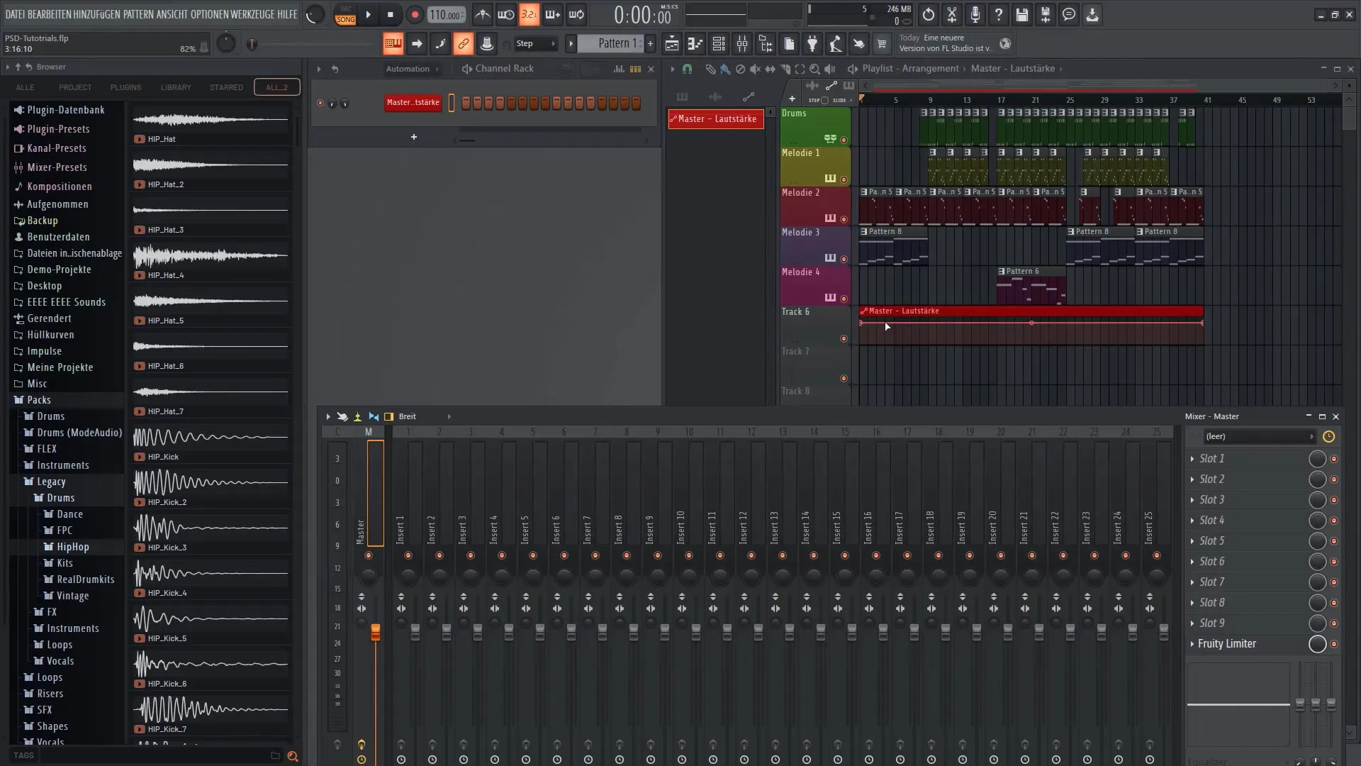 FL Studio 21 - 트랙의 클립 및 효과 자동화하기