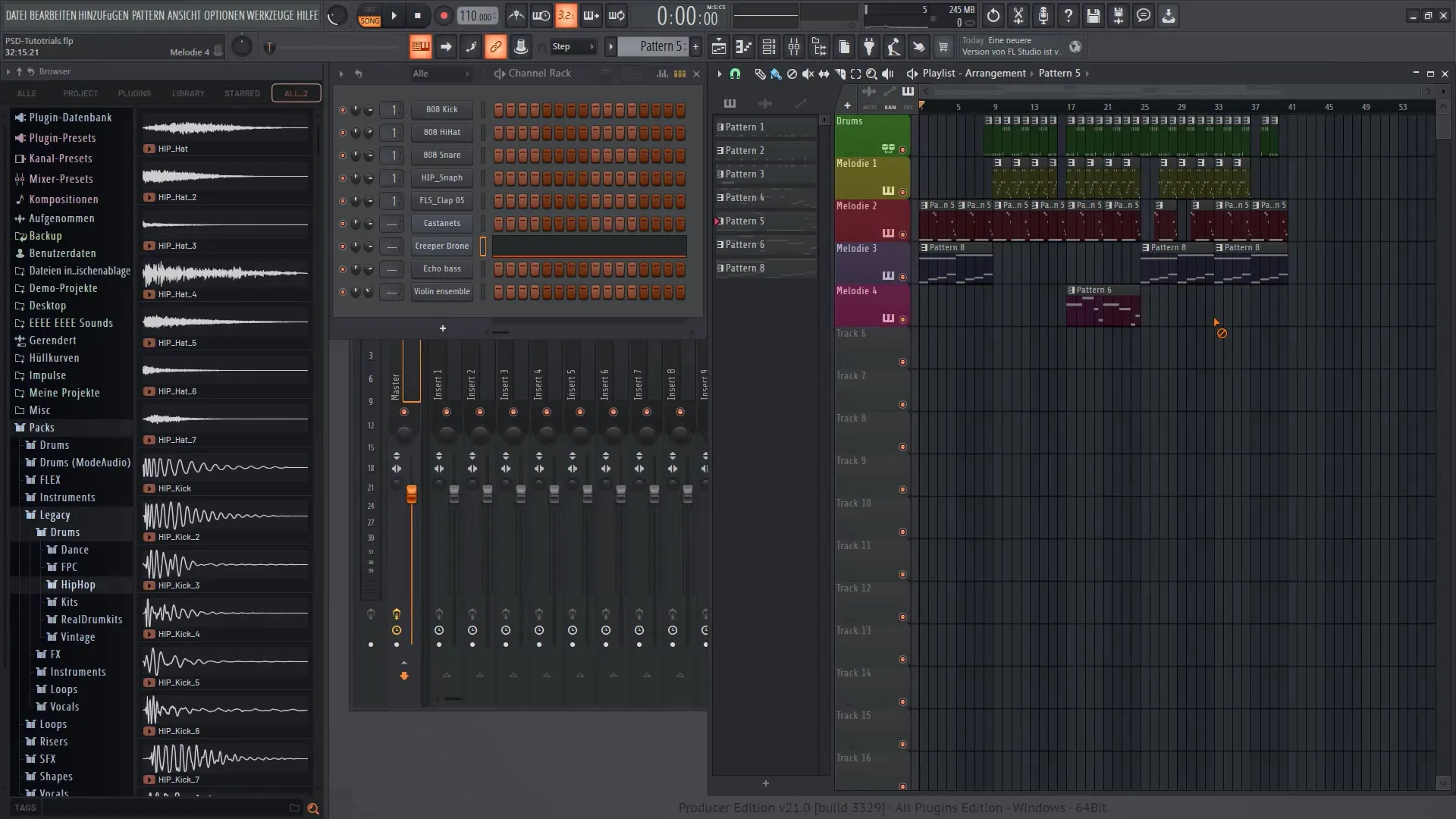 FL Studio 21 - 트랙의 클립 및 효과 자동화하기