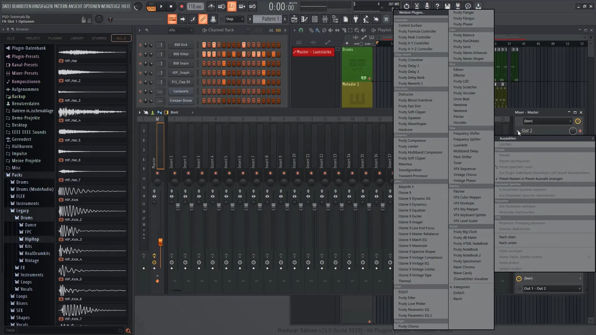 FL Studio 21 - 트랙의 클립 및 효과 자동화하기