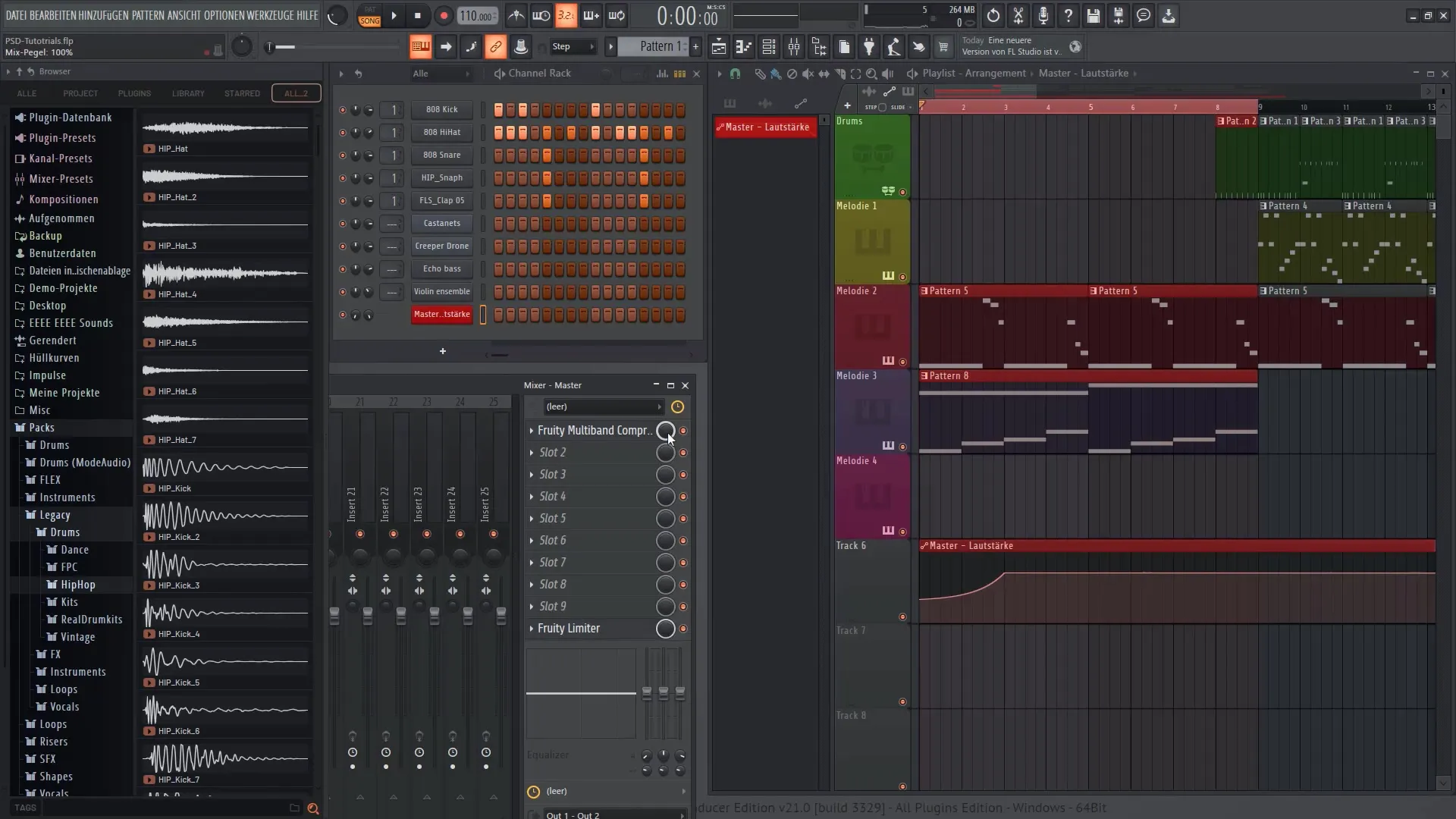 FL Studio 21 - 트랙의 클립 및 효과 자동화하기
