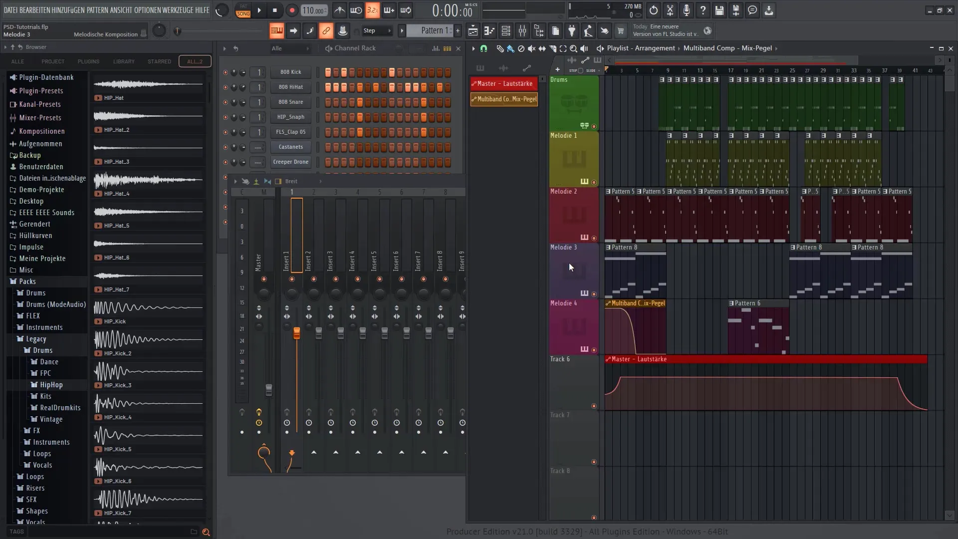 FL Studio 21 - 트랙의 클립 및 효과 자동화