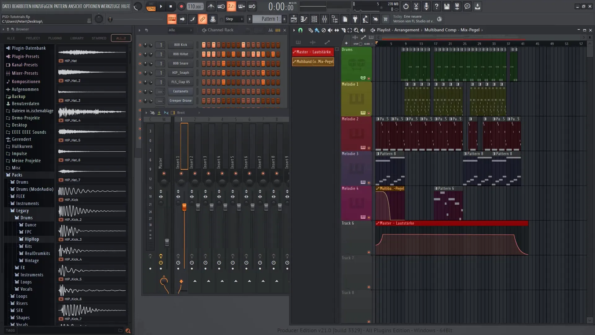 FL Studio 21 - 트랙의 클립 및 효과 자동화