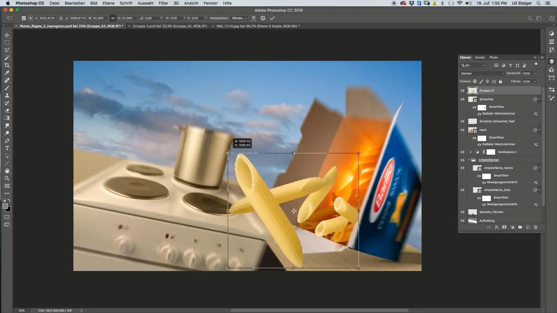 Design creativo di pasta in Photoshop: Penne Rigate Design creativo di pasta in Photoshop: Penne Rigate
