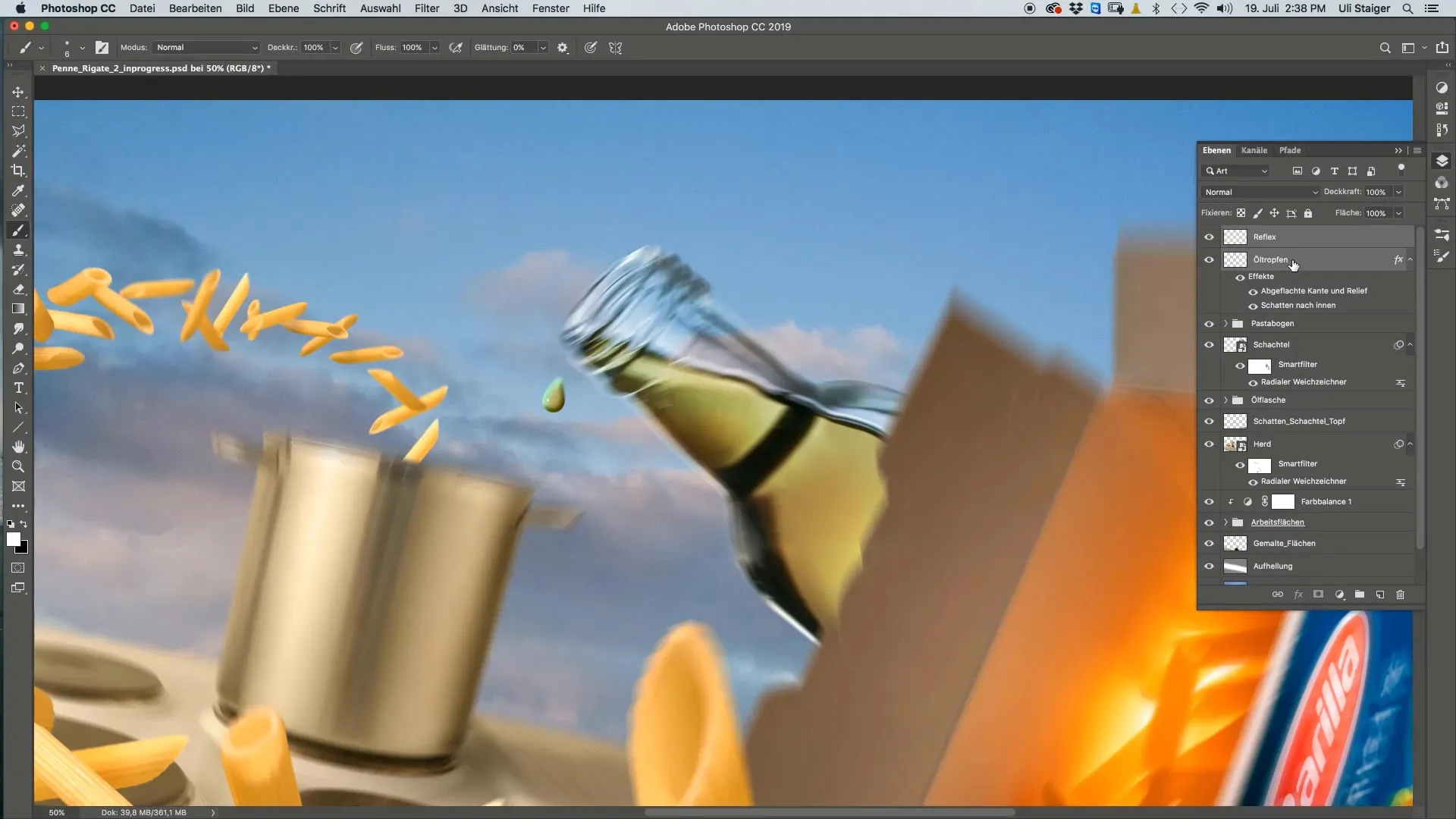 Creare gocce d'olio realistiche in Photoshop Creare gocce d'olio realistiche in Photoshop