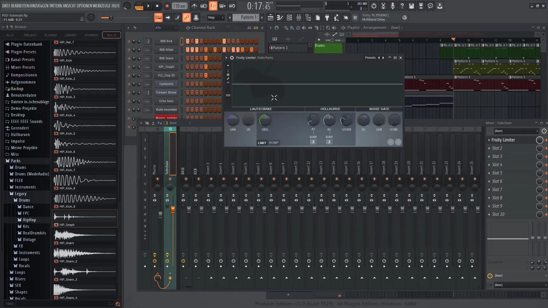 FL Studio 21의 마스터 사이드 체인: 사운드 향상을 위한 종합 가이드