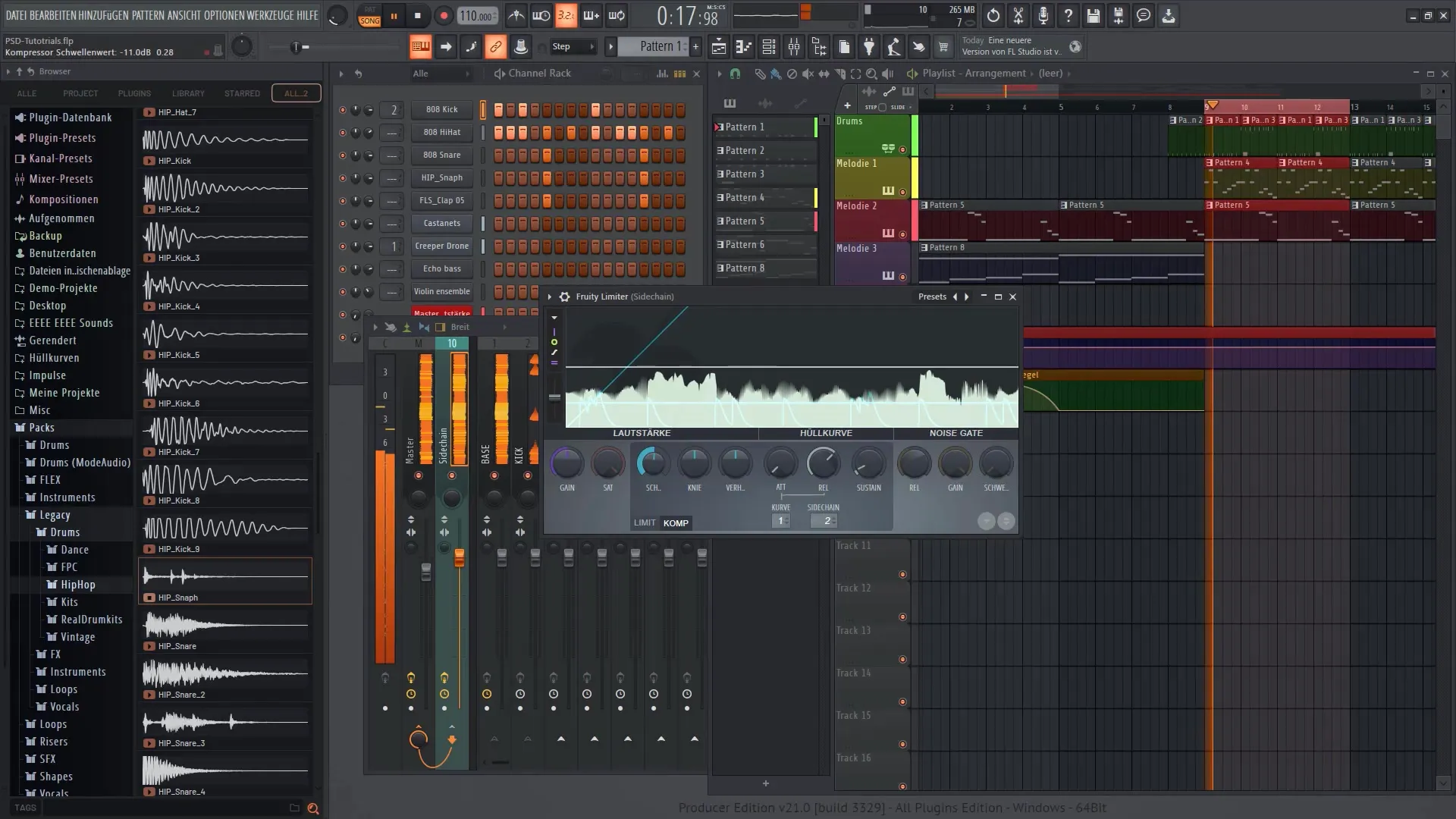 FL Studio 21의 마스터 사이드 체인: 사운드 향상을 위한 종합 가이드