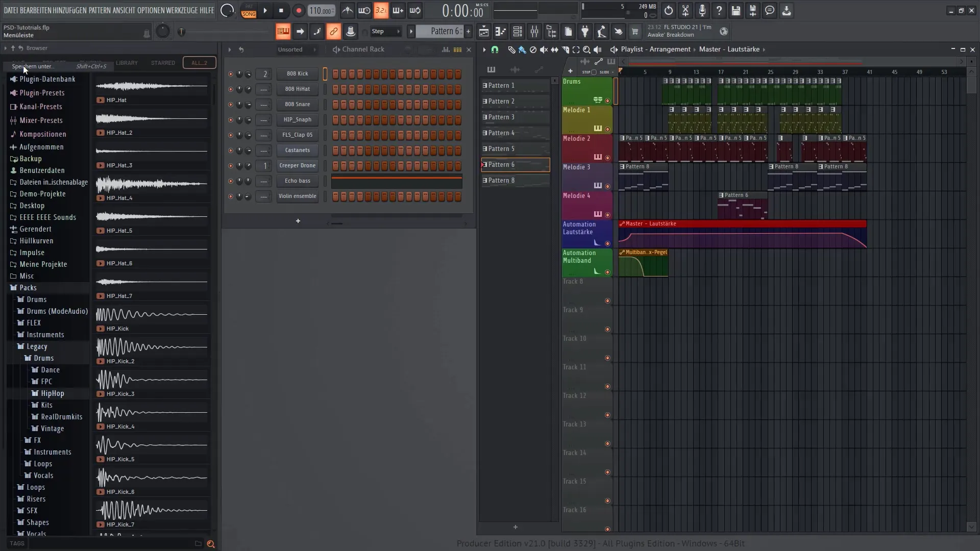FL Studio 21: 프로젝트 내보내기 및 구조화하기