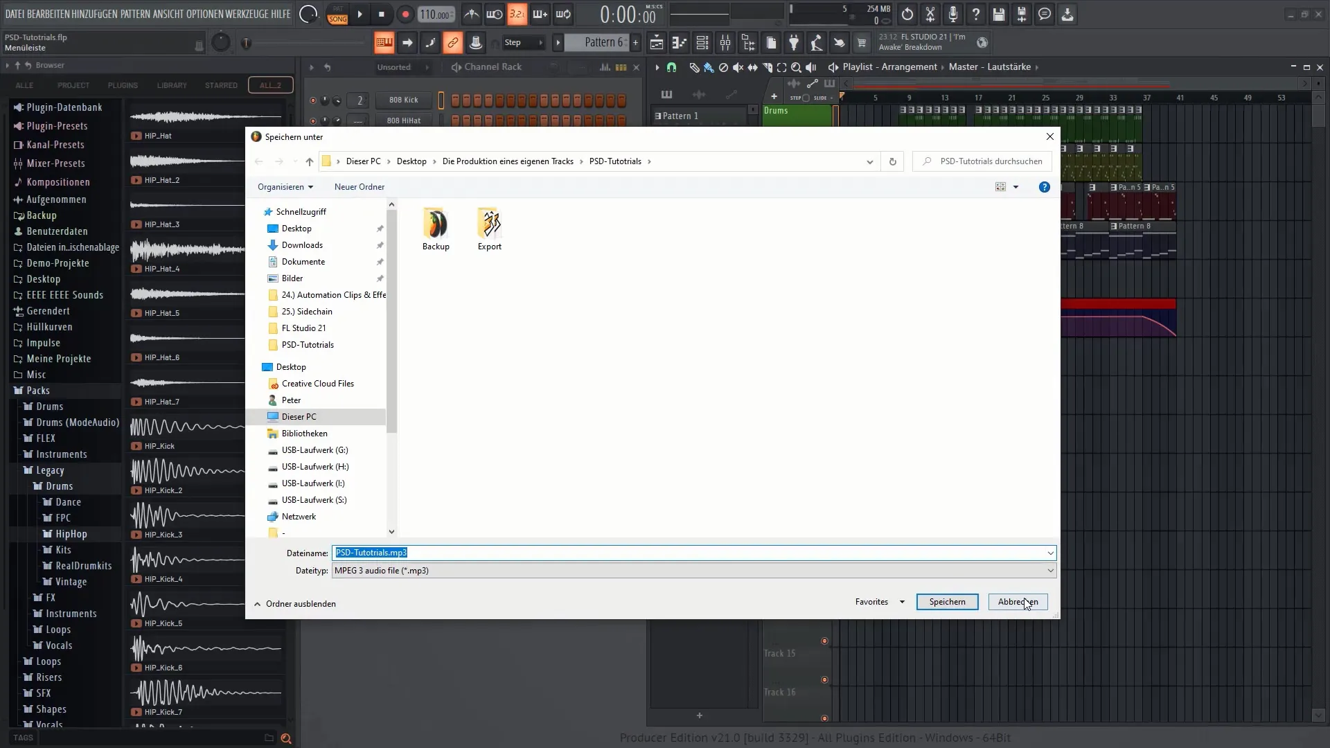 FL Studio 21: 프로젝트 내보내기 및 구조화하기