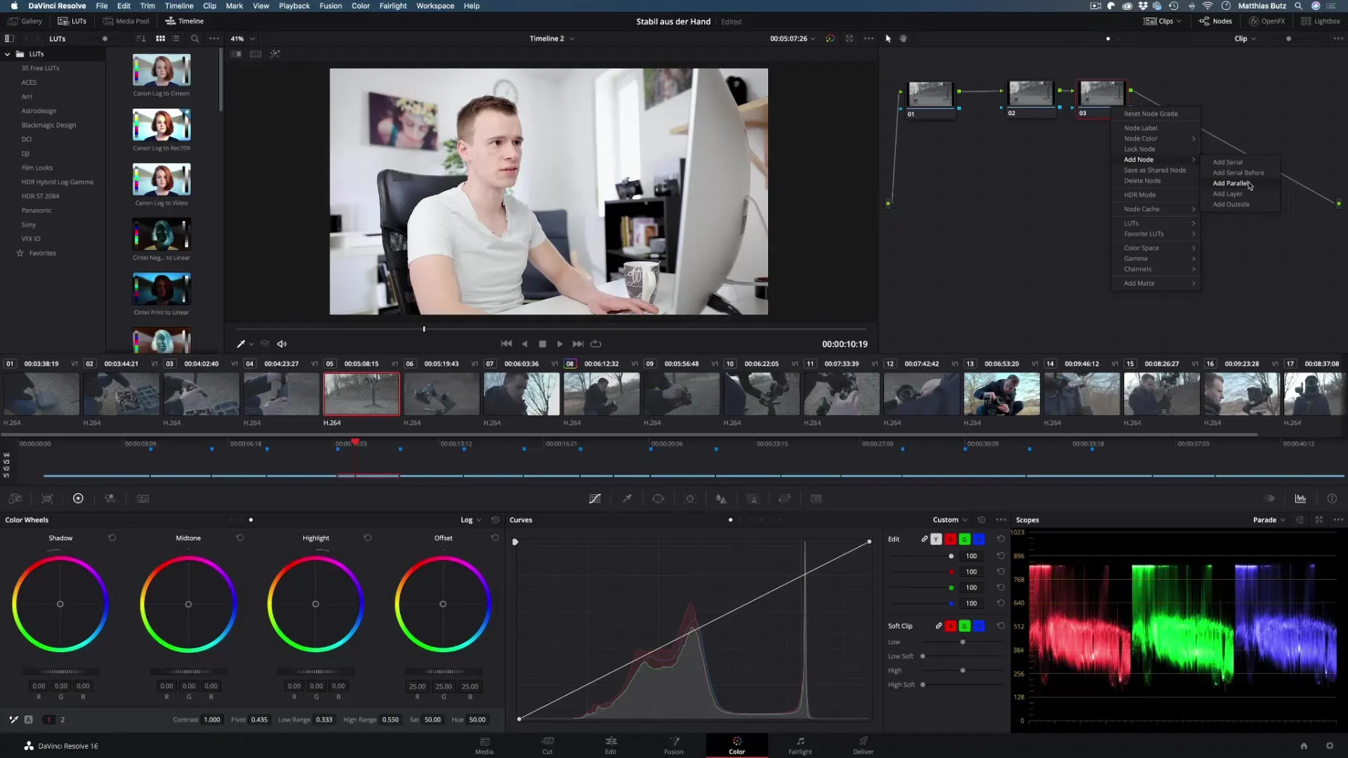 DaVinci Resolve: Renk Derecelendirmede Düğümlerin Etkili Kullanımı DaVinci Resolve: Renk Derecelendirmede Düğümlerin Etkili Kullanımı