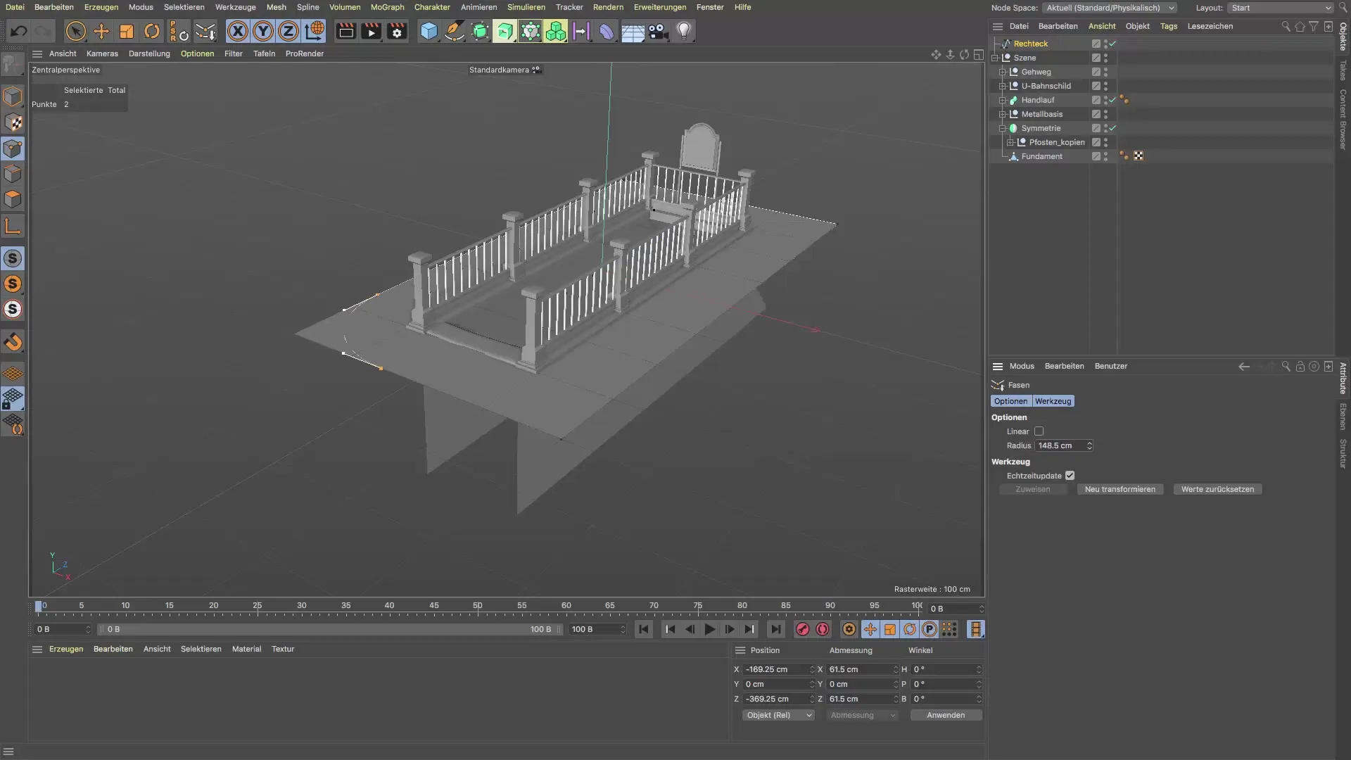 Realistische Randstein-Gestaltung in Cinema 4D