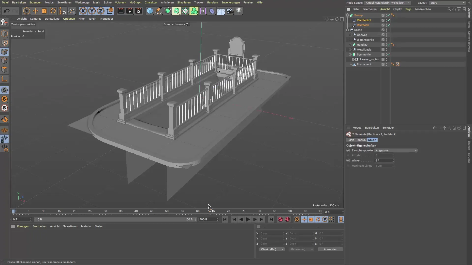 Realistische Randstein-Gestaltung in Cinema 4D