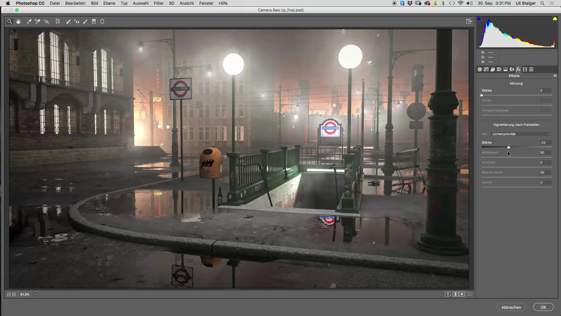 Höchste Qualität in Cinema 4D: Bildlook erstellen