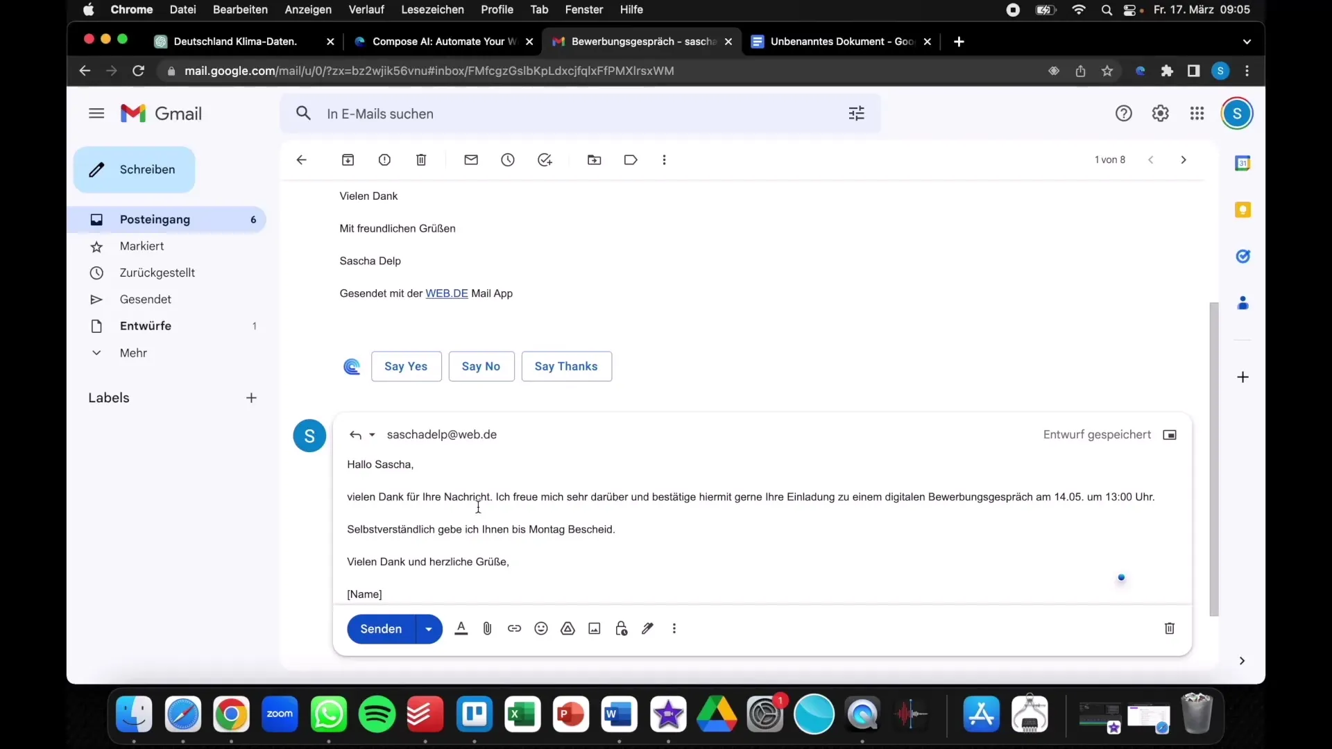 Escreva e-mails sem esforço com a IA do Compose