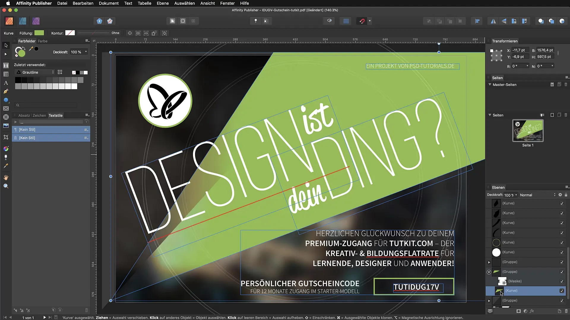 PDF Import und Bearbeitung in Affinity Publisher