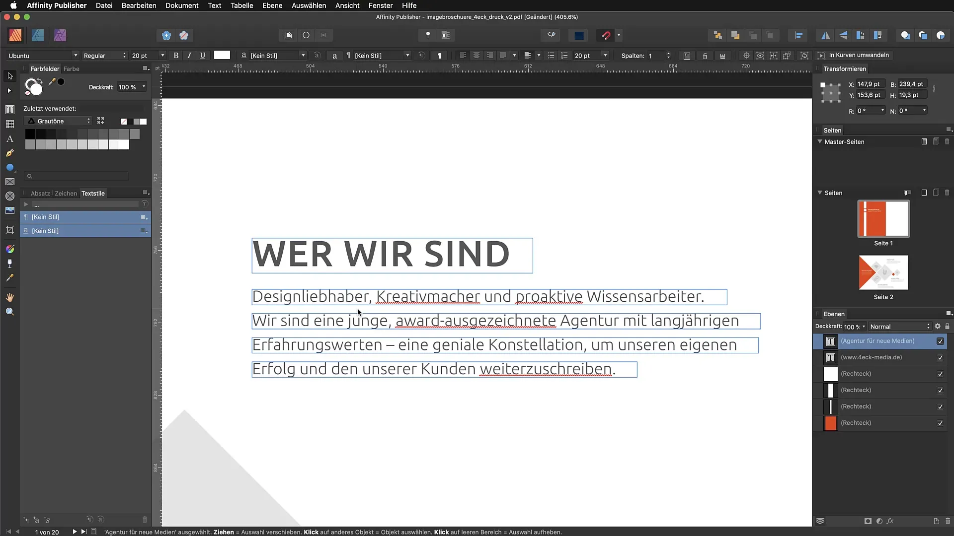 PDF Import und Bearbeitung in Affinity Publisher