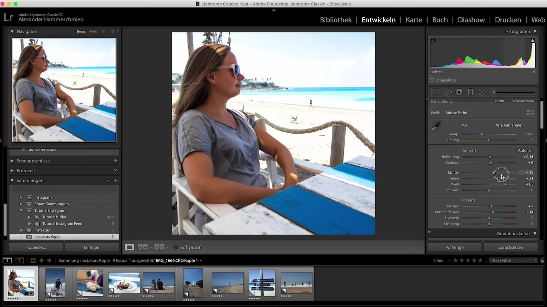 Instagram Presets in Lightroom erstellen Instagram Presets in Lightroom erstellen