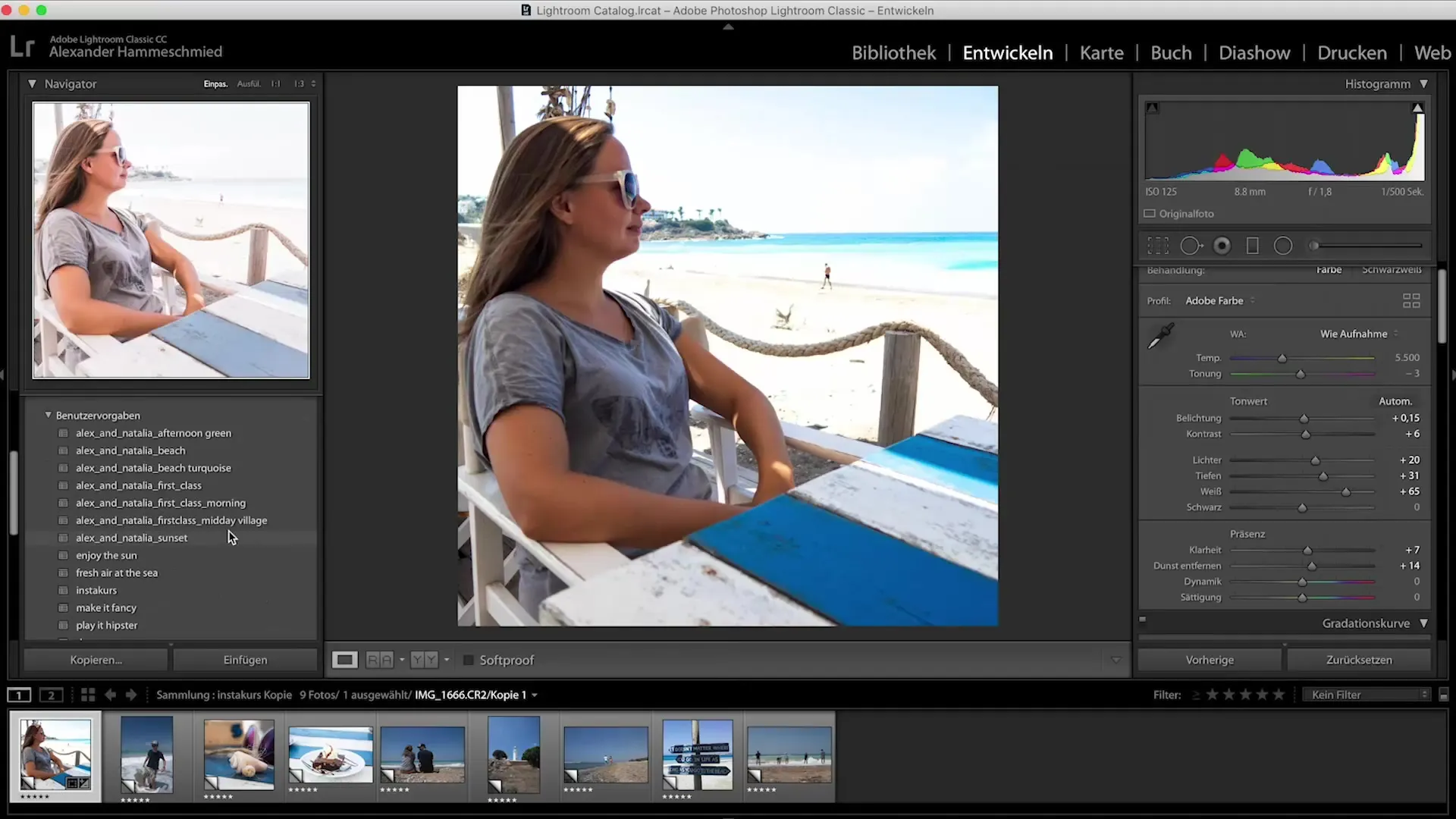 Instagram Presets in Lightroom erstellen Instagram Presets in Lightroom erstellen