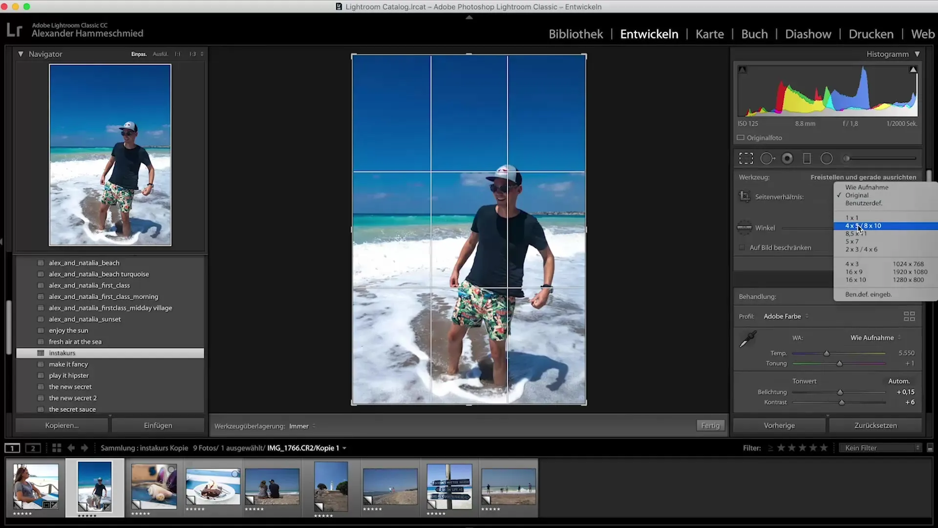Instagram Presets in Lightroom erstellen Instagram Presets in Lightroom erstellen