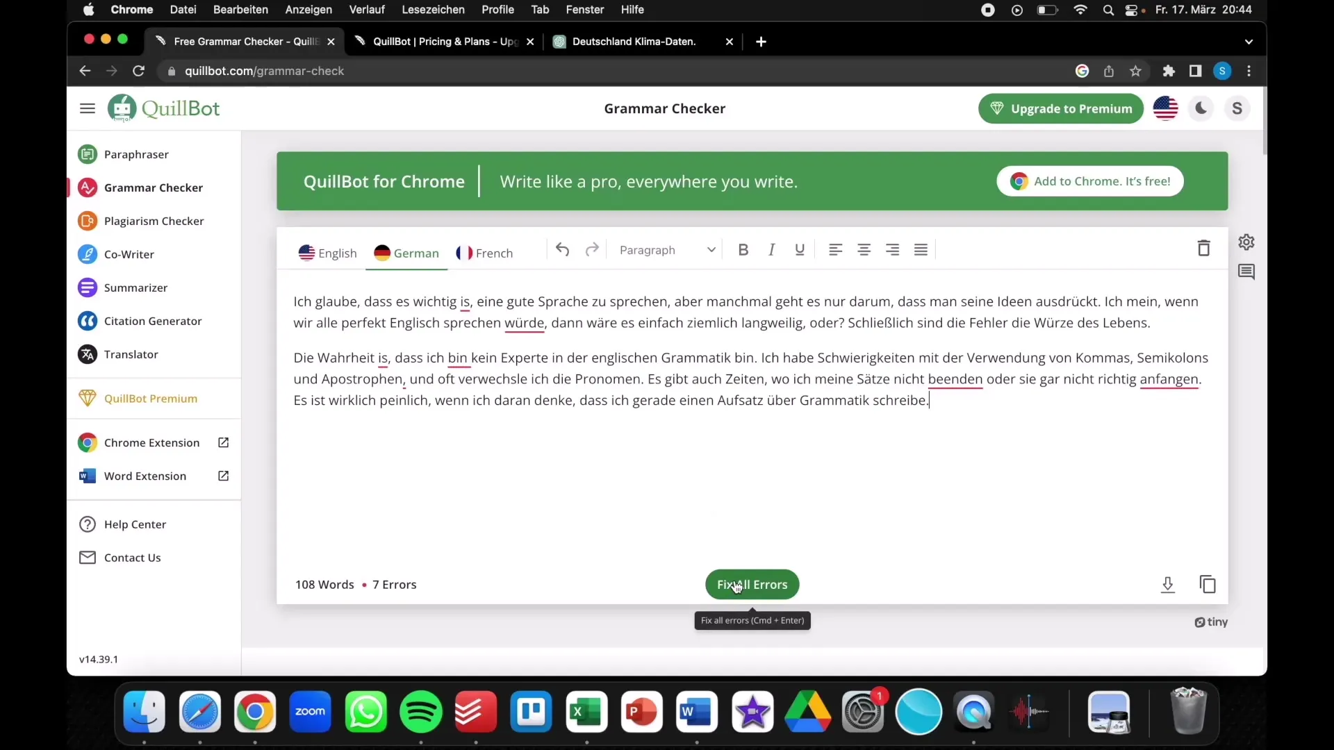 Ajuste de tus textos con Qillbot - Guía paso a paso