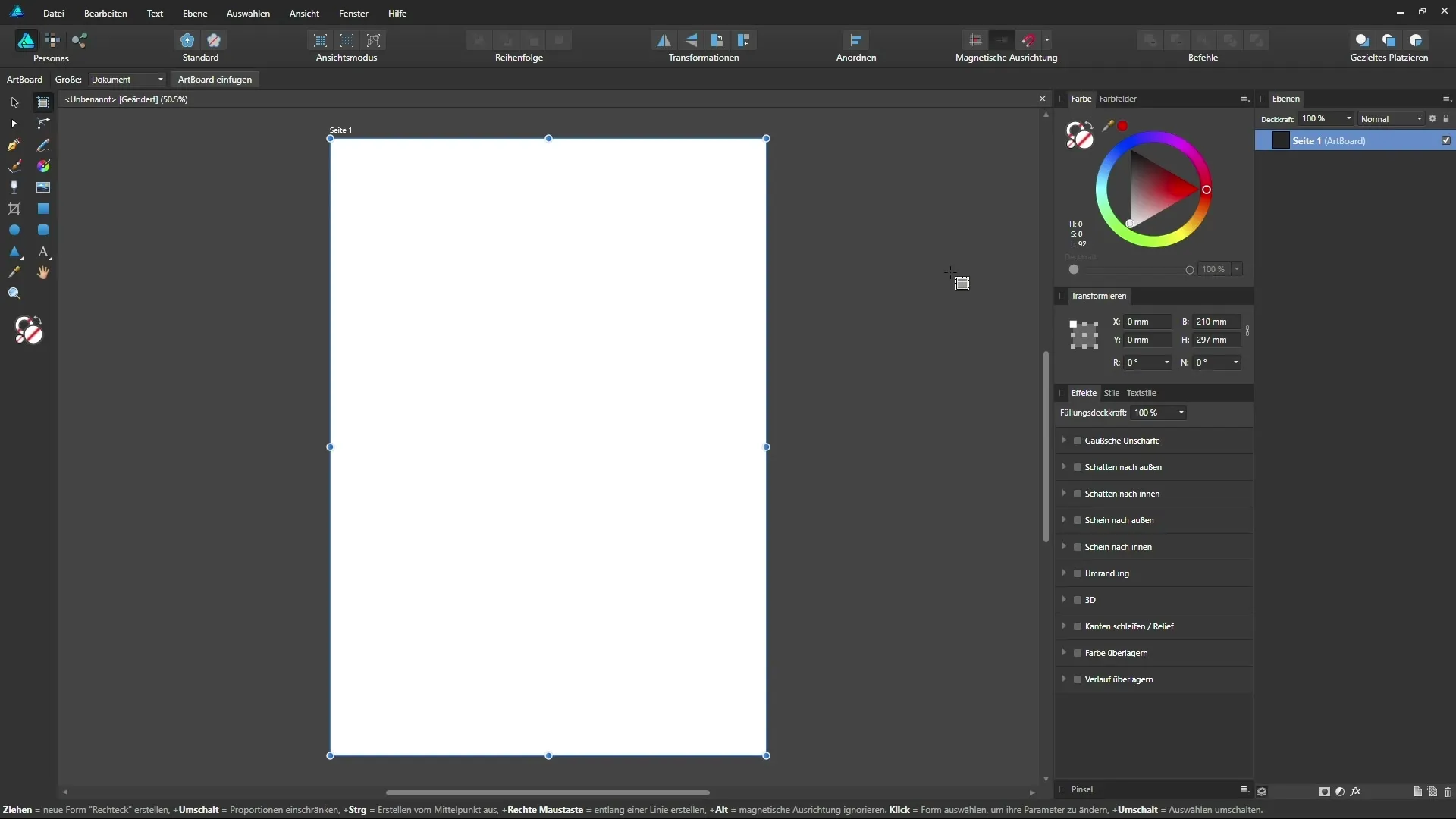 Artboards in Affinity Designer effektiv Einrichten Artboards in Affinity Designer effektiv Einrichten