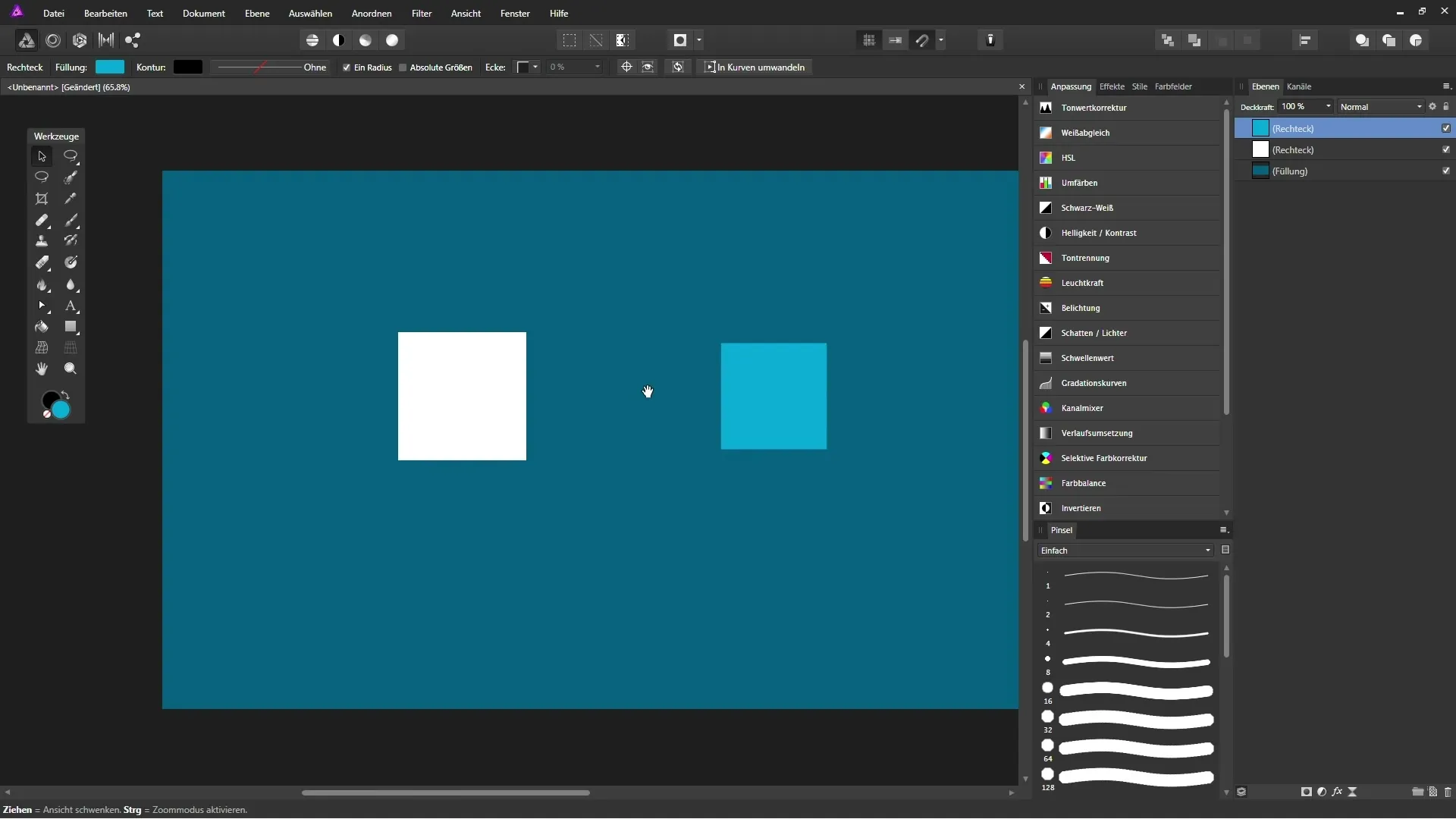 Grundlagen zu Raster und Ausrichten in Affinity Photo