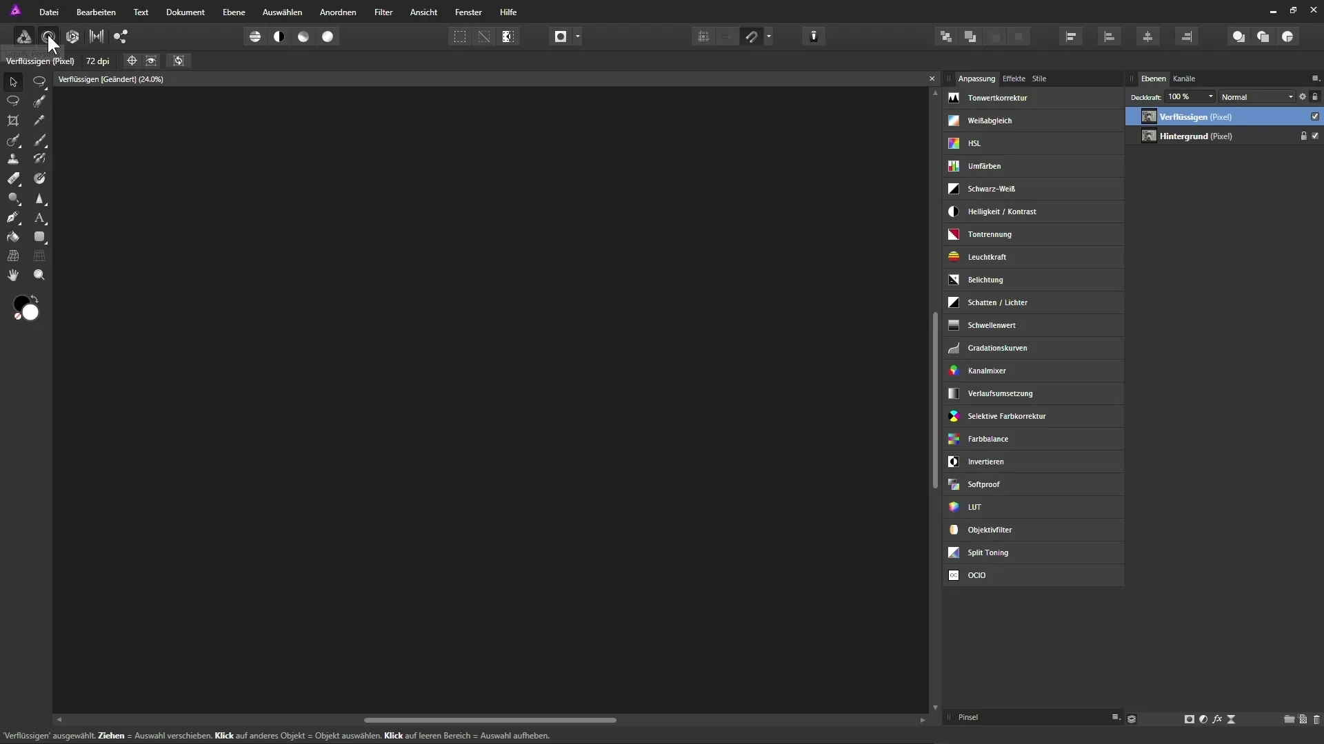 Affinity Photo – Liquify Persona professionell nutzen Affinity Photo – Liquify Persona professionell nutzen