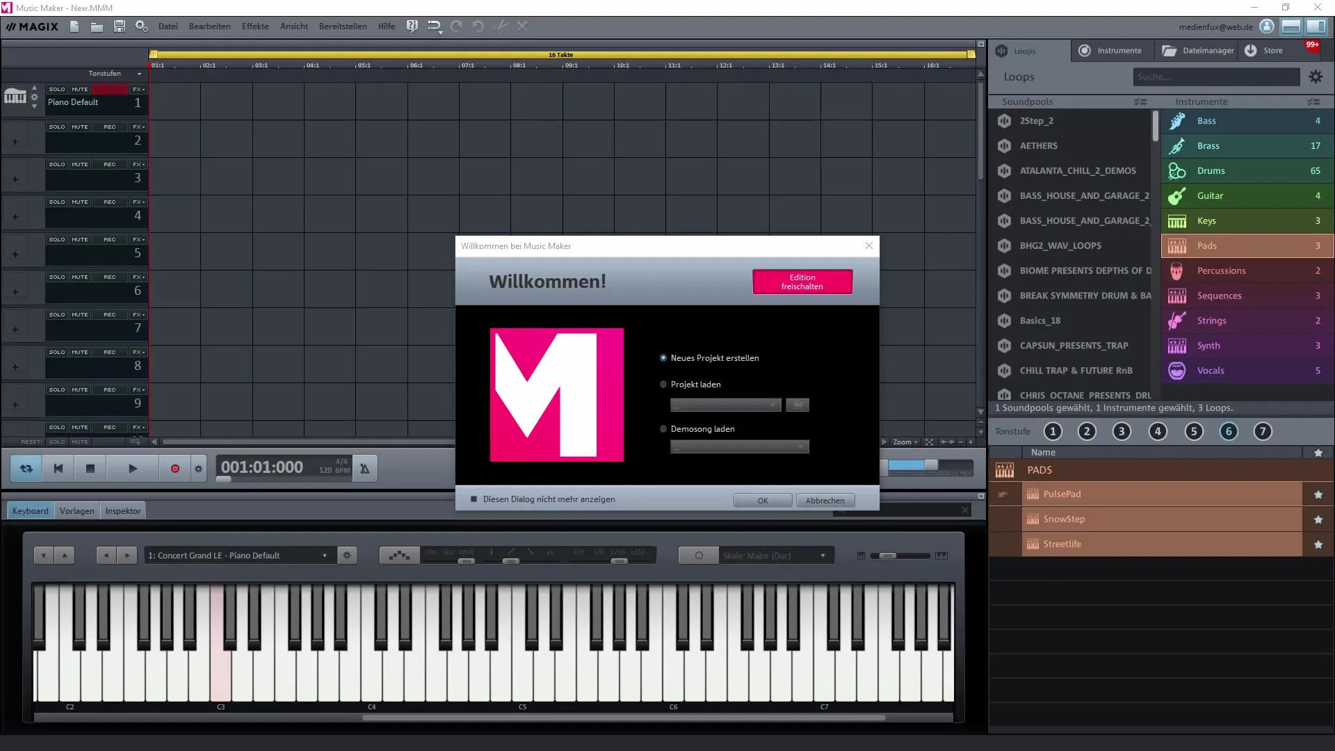 Musik erstellen mit Magix Music Maker: Anleitung und Demosongs