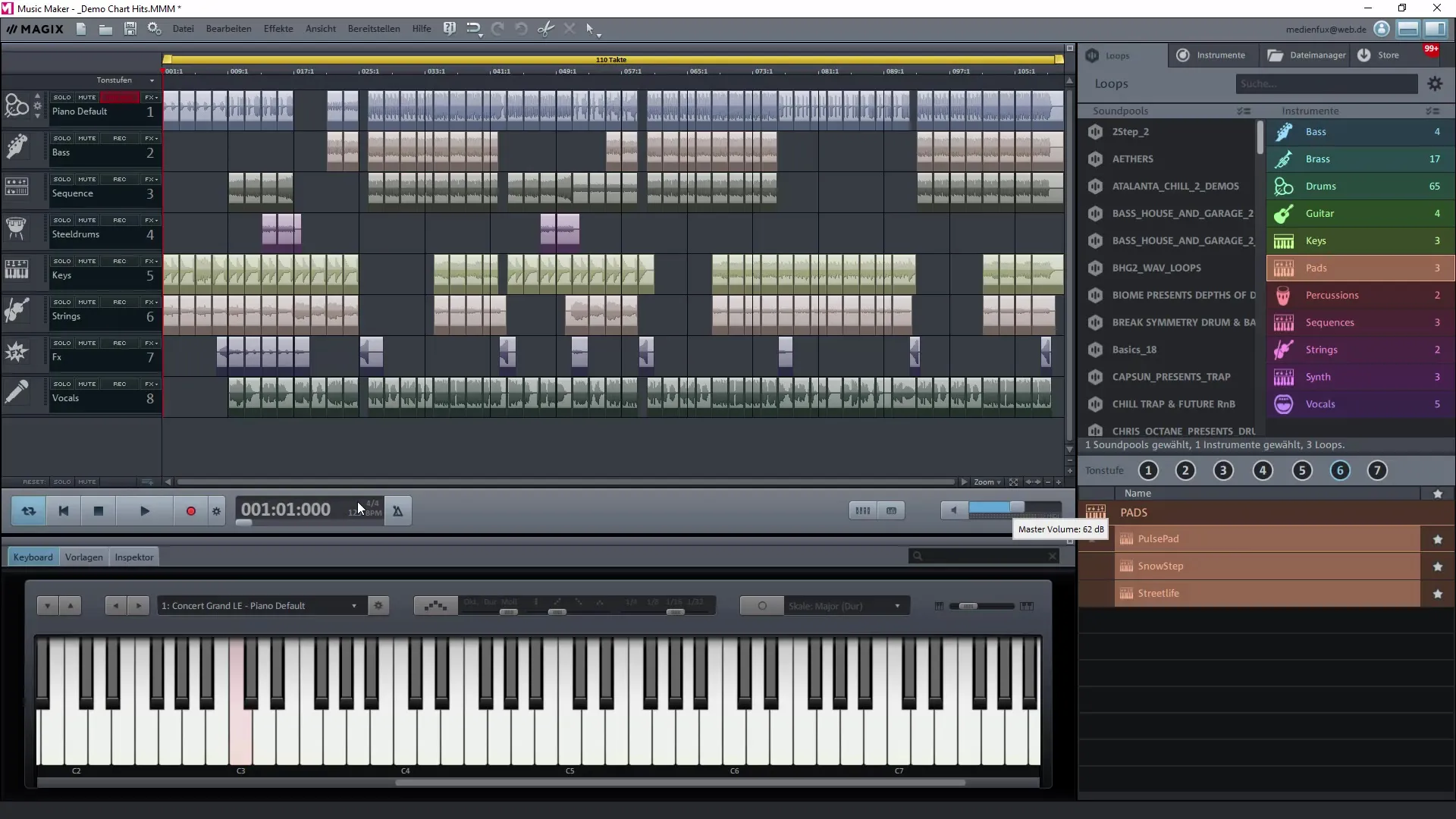 Musik erstellen mit Magix Music Maker: Anleitung und Demosongs
