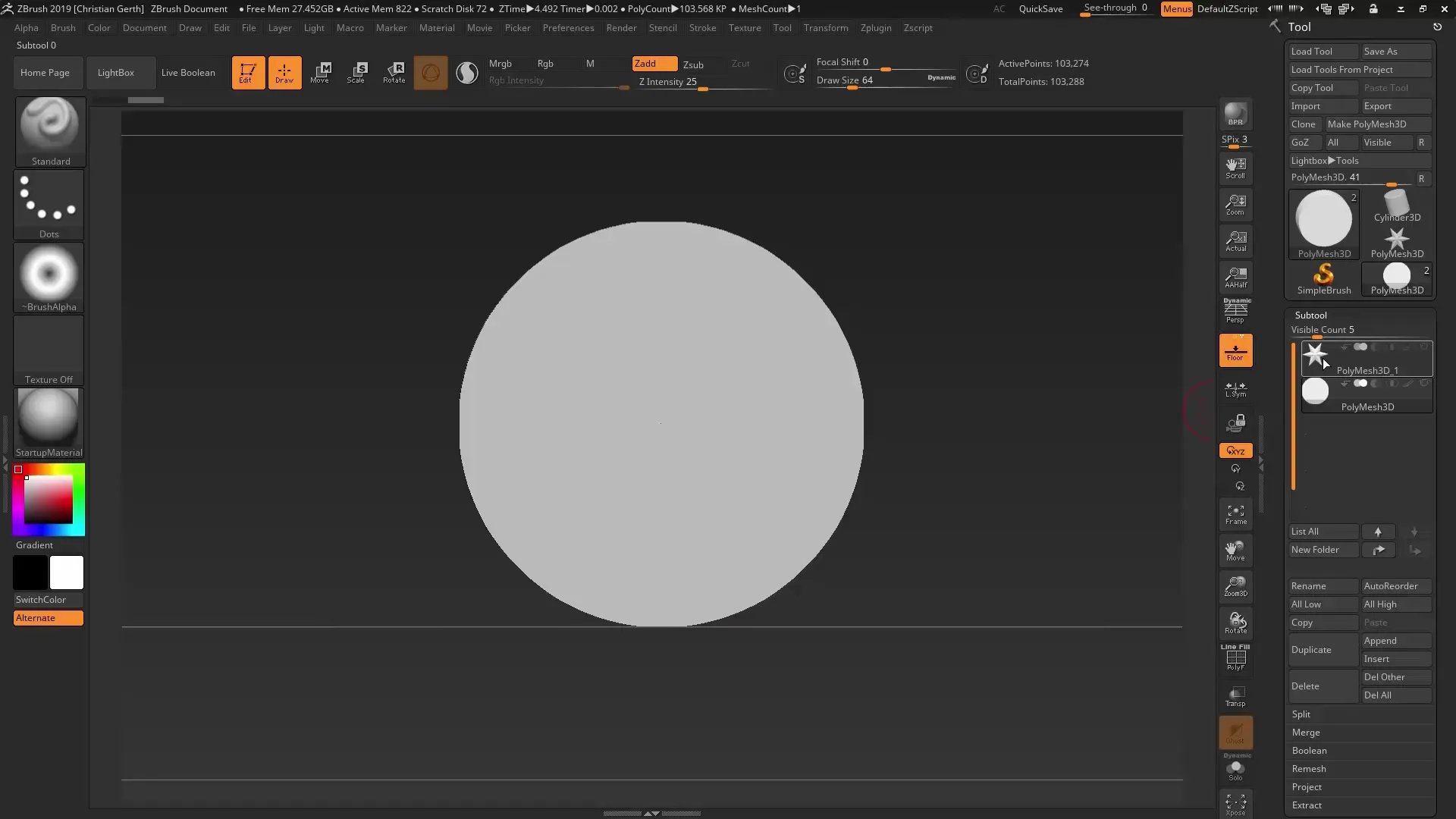 Meistere Snapshot 3D in ZBrush für kreative Alphas