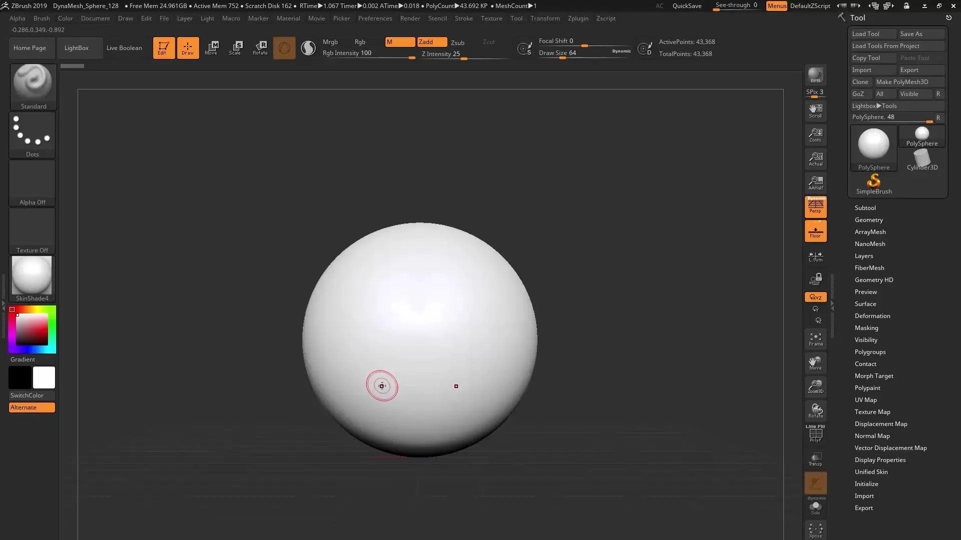 ZBrush 2019 ZColor Plugin – Farben effektiv verwalten