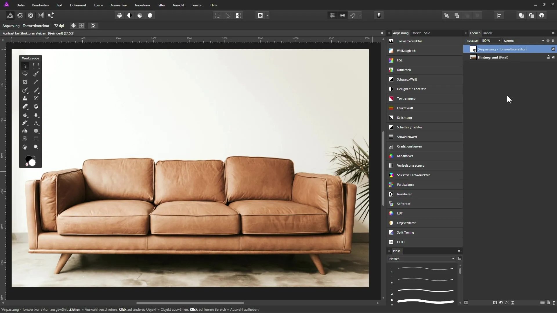 Kontrast steigern und feine Details in Affinity Photo Kontrast steigern und feine Details in Affinity Photo