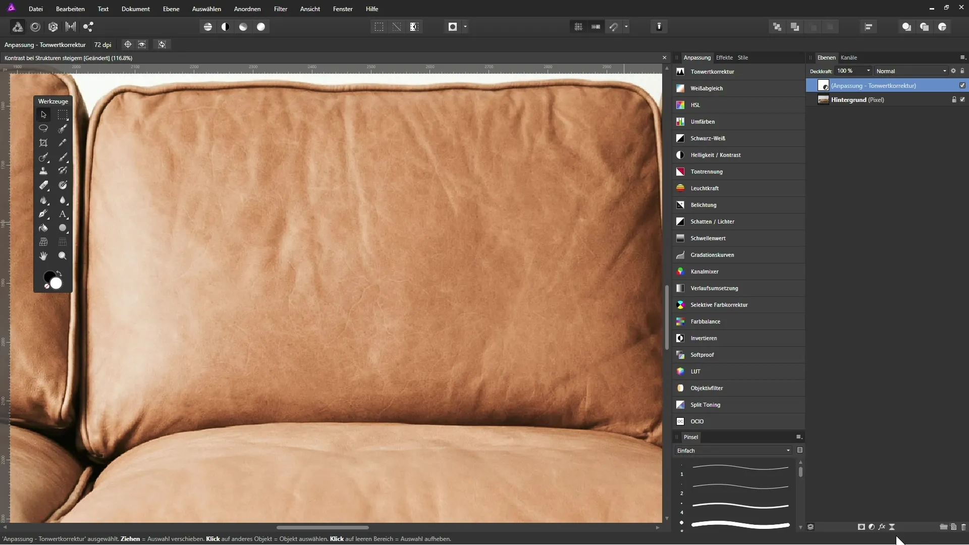 Kontrast steigern und feine Details in Affinity Photo Kontrast steigern und feine Details in Affinity Photo