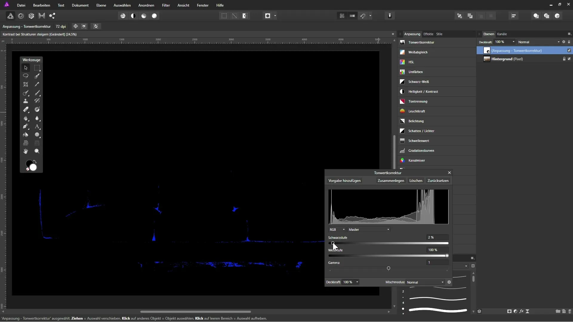 Kontrast steigern und feine Details in Affinity Photo Kontrast steigern und feine Details in Affinity Photo