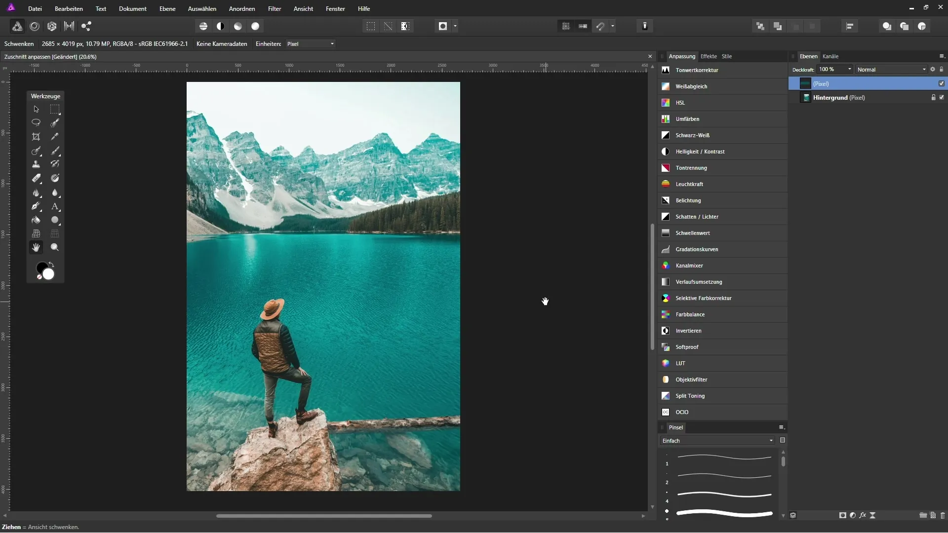 Zuschneiden in Affinity Photo: Schritt-für-Schritt-Anleitung Zuschneiden in Affinity Photo: Schritt-für-Schritt-Anleitung