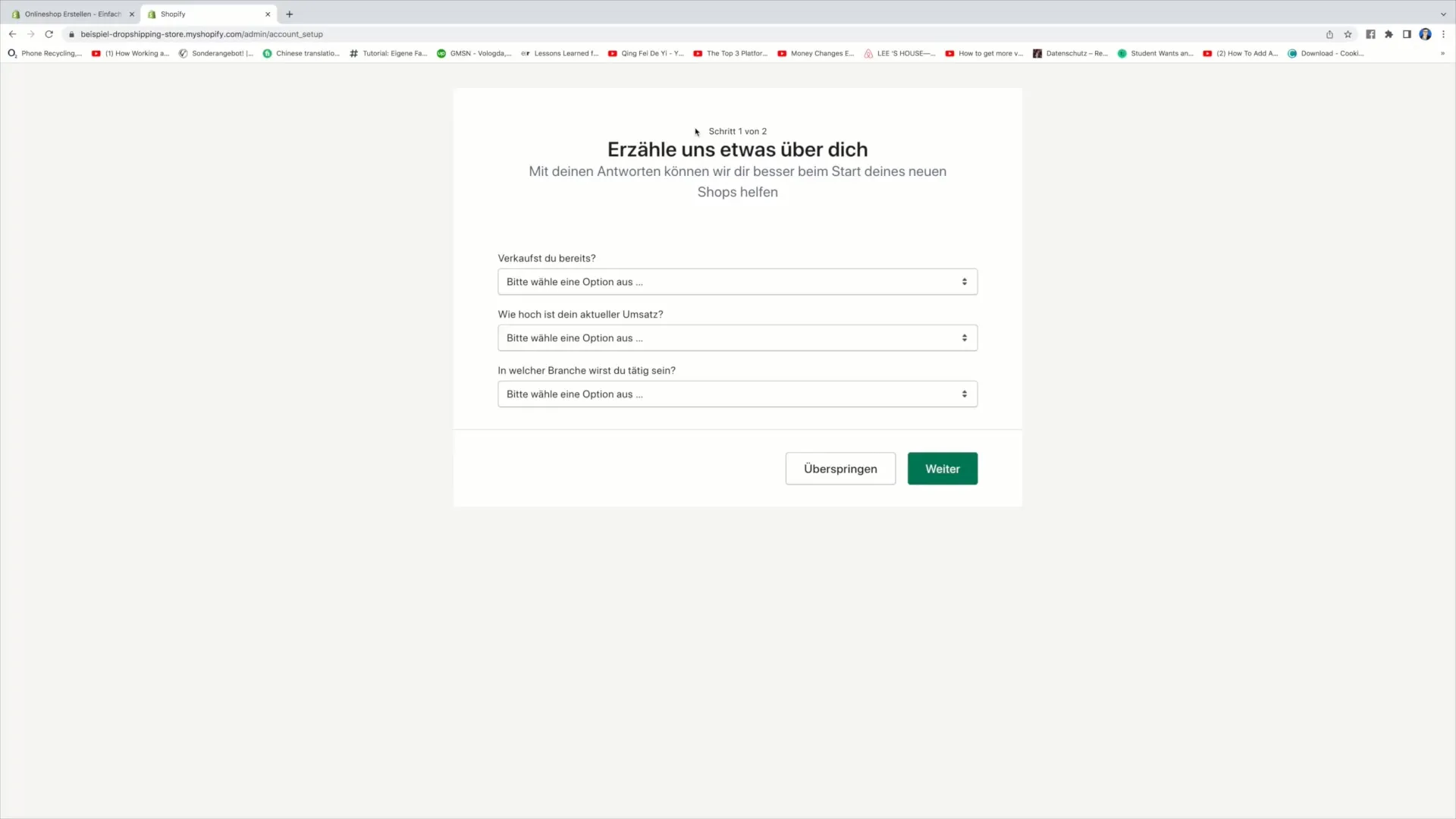 Steg-för-steg-guide för att skapa en Shopify-butik