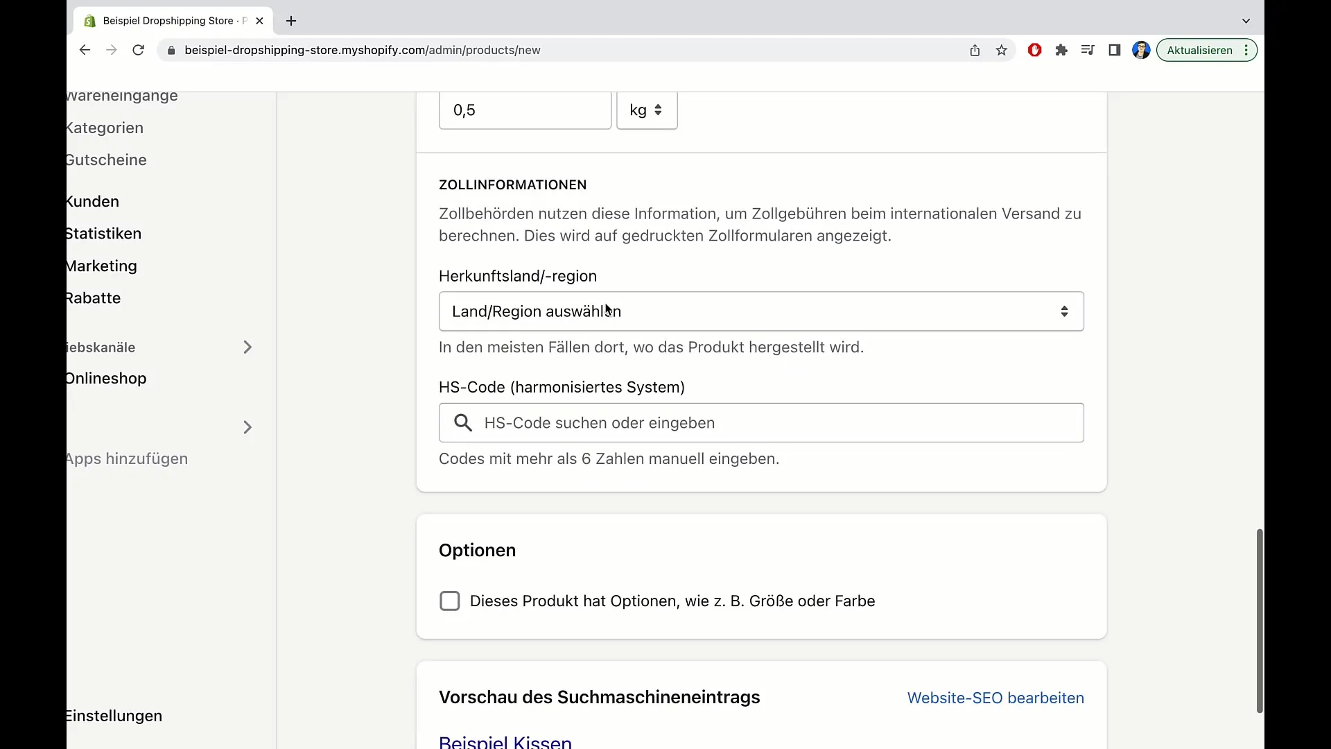 E-Commerce-Kurs: Produkt anlegen in Shopify (Teil zwei) E-Commerce-Kurs: Produkt anlegen in Shopify (Teil zwei)
