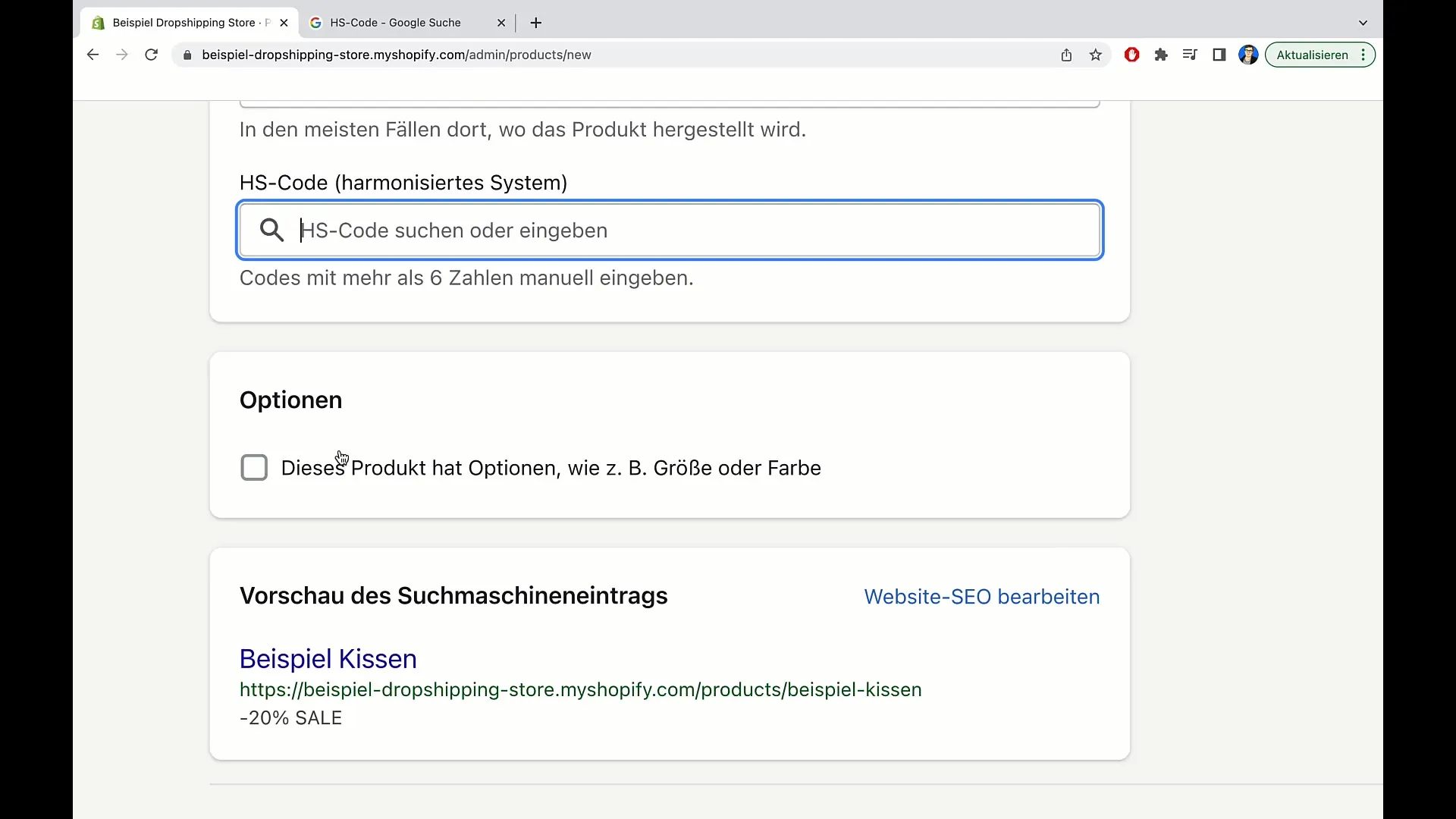 E-Commerce-Kurs: Produkt anlegen in Shopify (Teil zwei) E-Commerce-Kurs: Produkt anlegen in Shopify (Teil zwei)