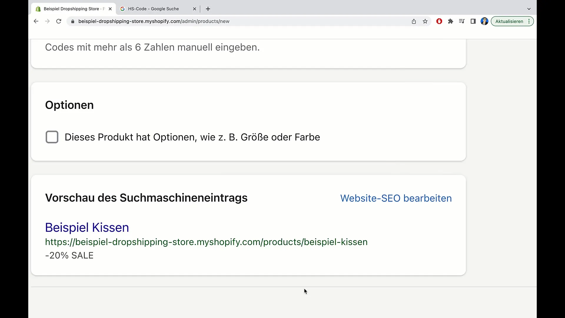 E-Commerce-Kurs: Produkt anlegen in Shopify (Teil zwei) E-Commerce-Kurs: Produkt anlegen in Shopify (Teil zwei)