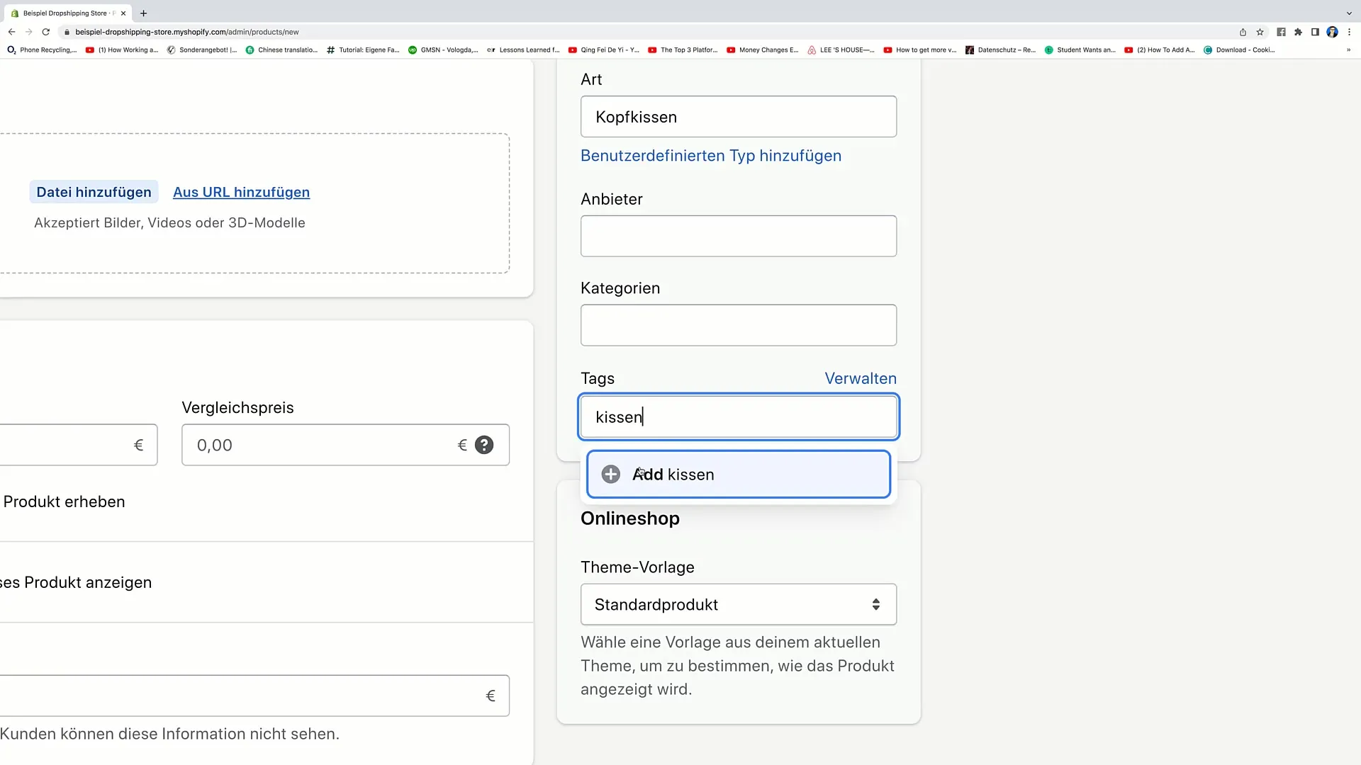 Efficiënt winkelinstellingen bewerken op Shopify