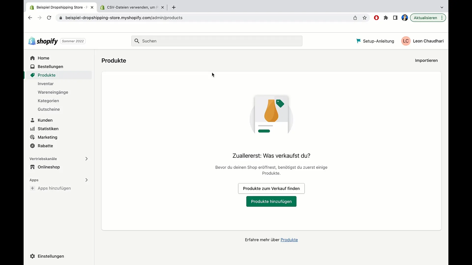 Instructions for importing products into Shopify via CSV file Instructions for importing products into Shopify via CSV file