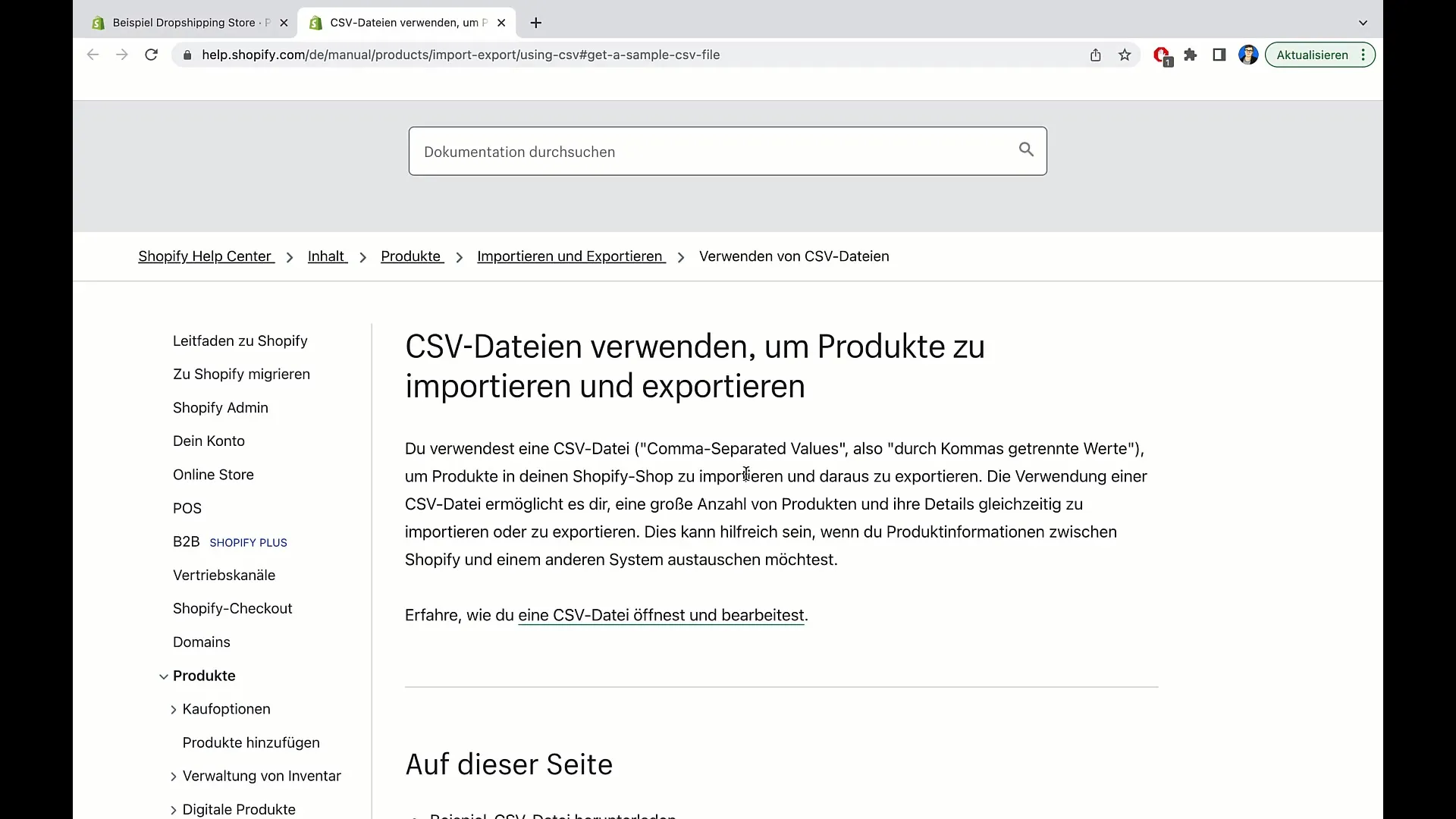 Instructions for importing products into Shopify via CSV file Instructions for importing products into Shopify via CSV file