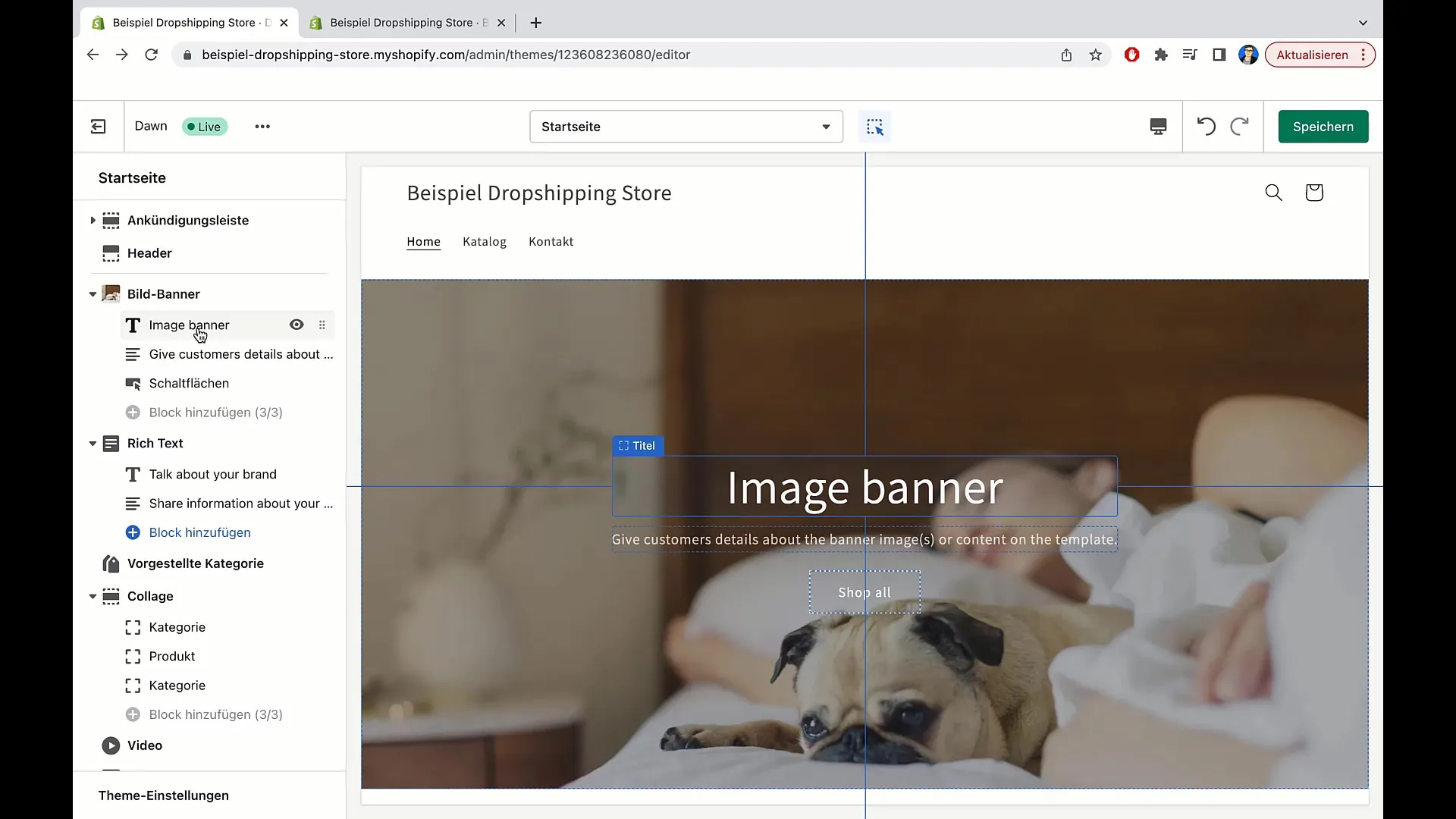 Menyesuaikan gambar banner dan tombol di Shopify - Panduan langkah demi langkah Menyesuaikan Gambar Banner dan Tombol di Shopify - Panduan Langkah demi Langkah