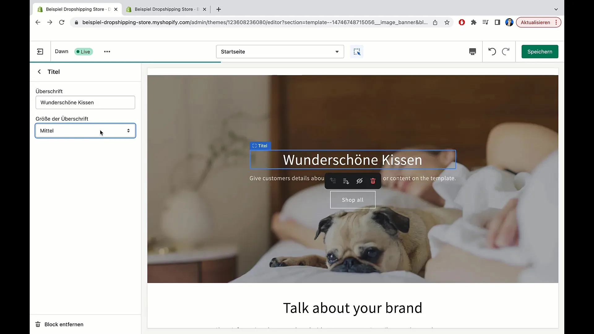 Menyesuaikan gambar banner dan tombol di Shopify - Panduan langkah demi langkah Mengatur gambar banner dan tombol di Shopify - Panduannya langkah demi langkah