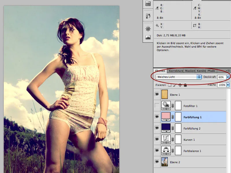 Retro foto look