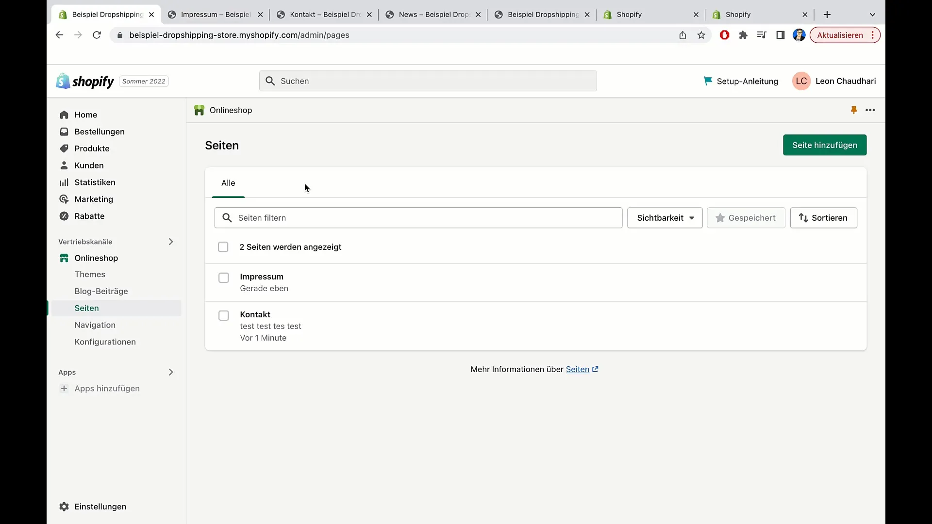 Membuat halaman Shopify - Panduan untuk E-Commerce