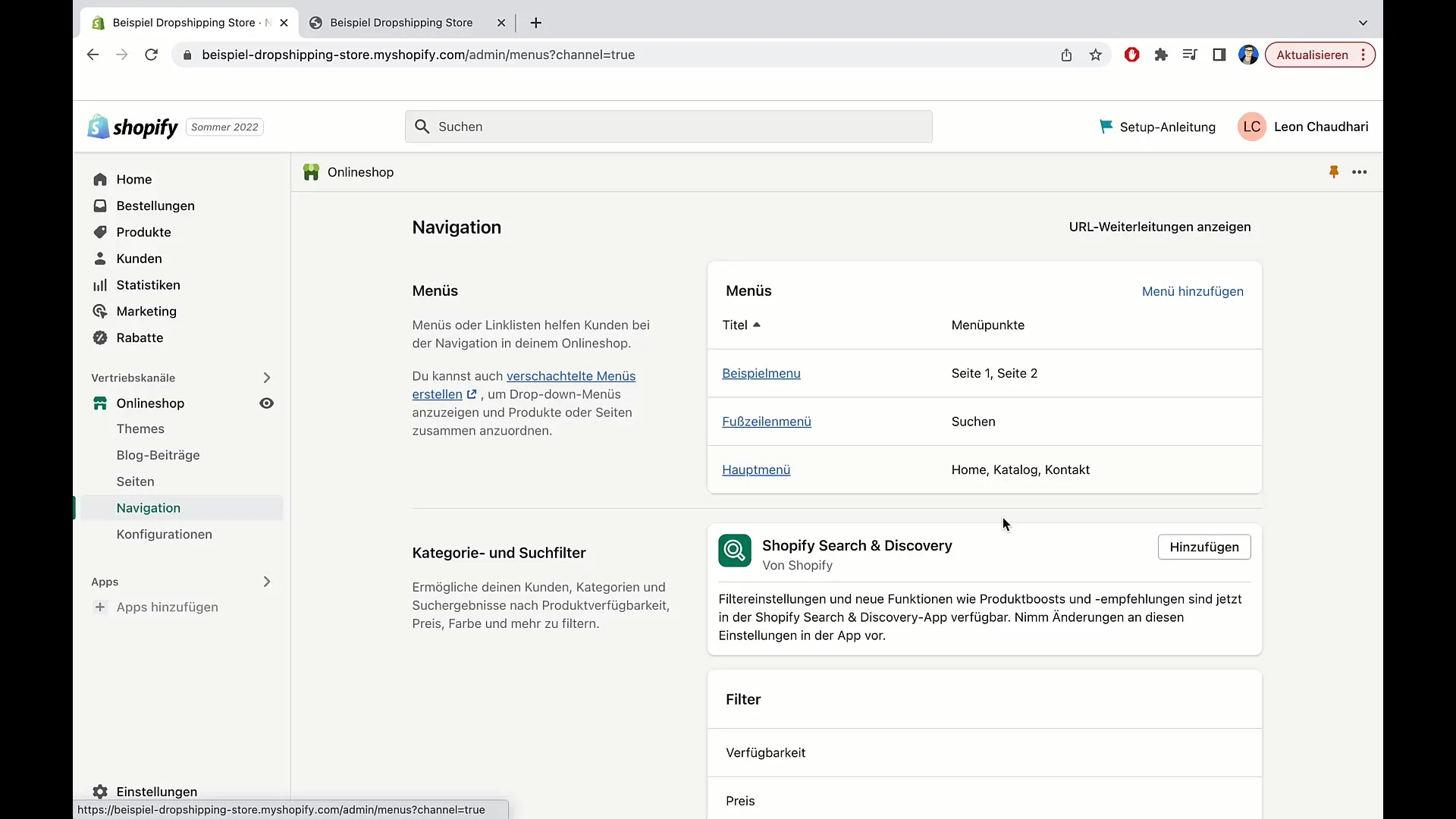 E-handelskurs: Lägg till Impressum, villkor och integritetspolicy i Shopify