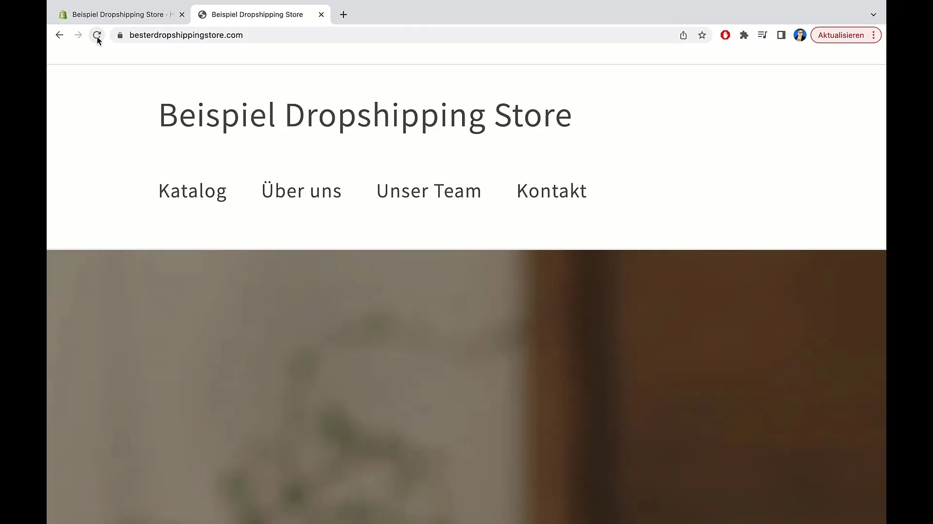 Instruktioner för att anpassa huvudmenyn i Shopify