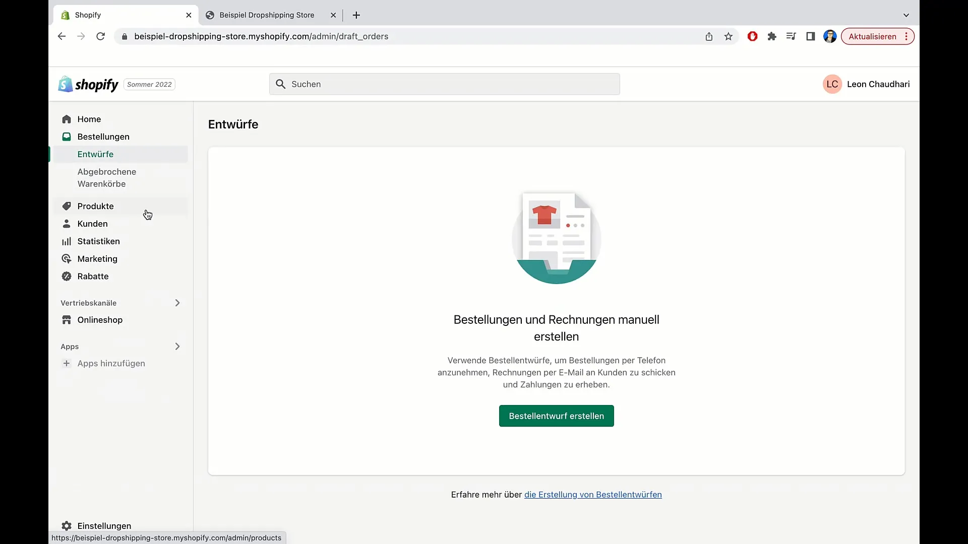 Instruktion: Så lägger du beställningar i Shopify