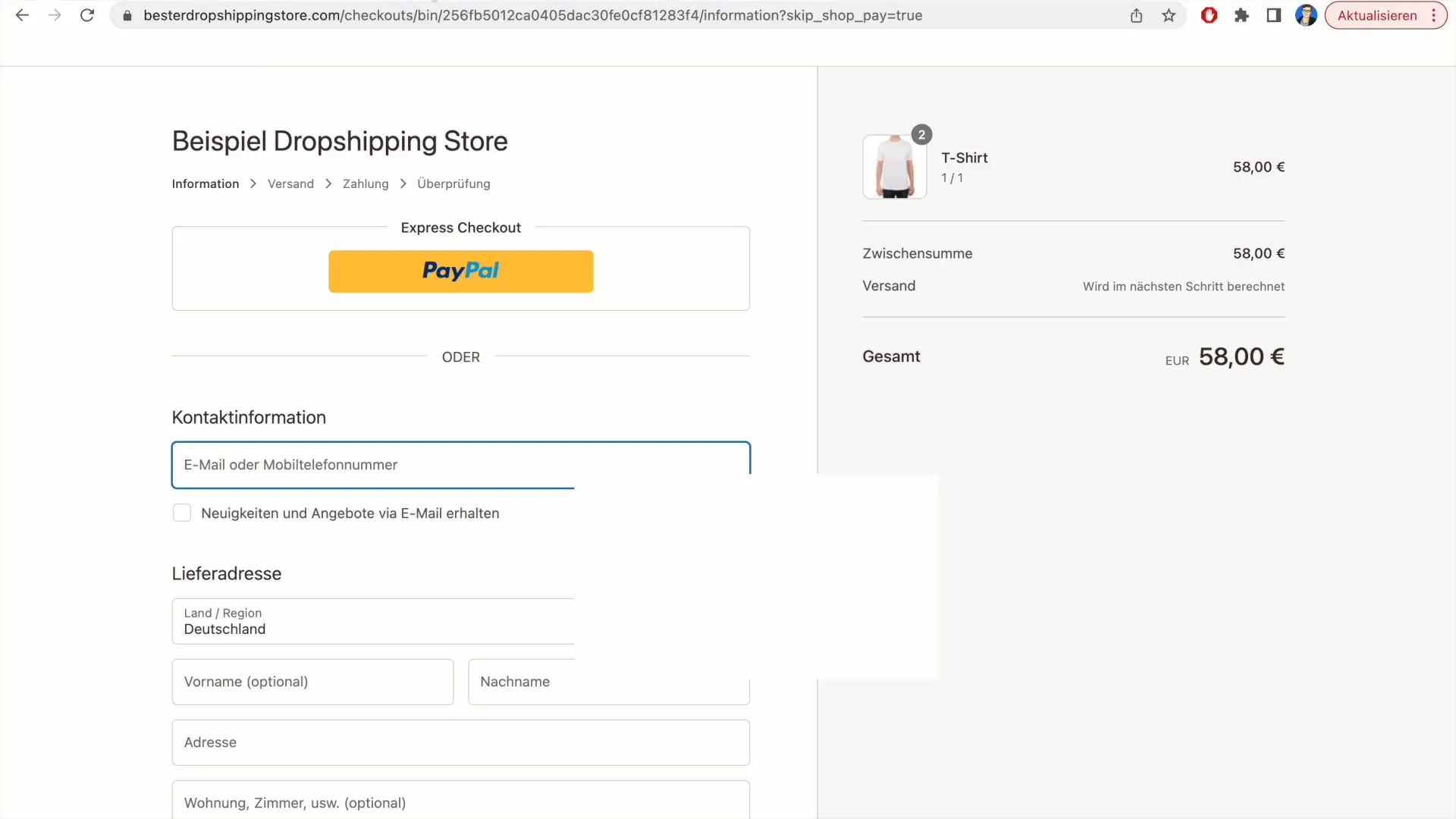 Skriv ut leveranssedel i Shopify